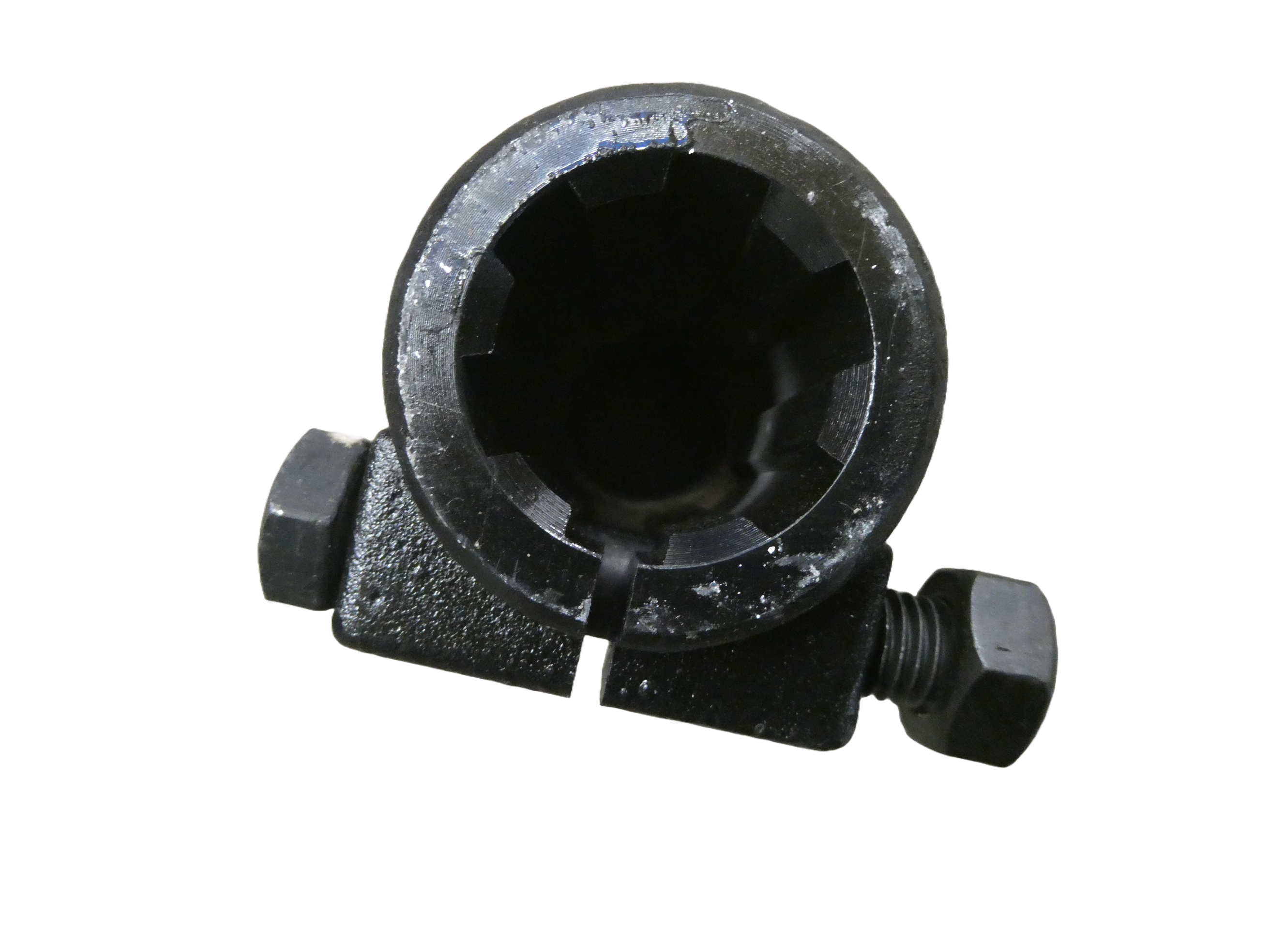 PTO Bolt Clamp Sleeve - 1 3/8" Female 6 Spline x 25mm Round Bore
