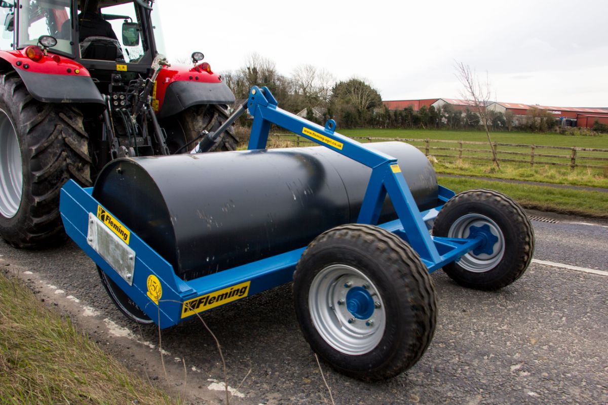 Fleming Land Roller with Transport Wheels