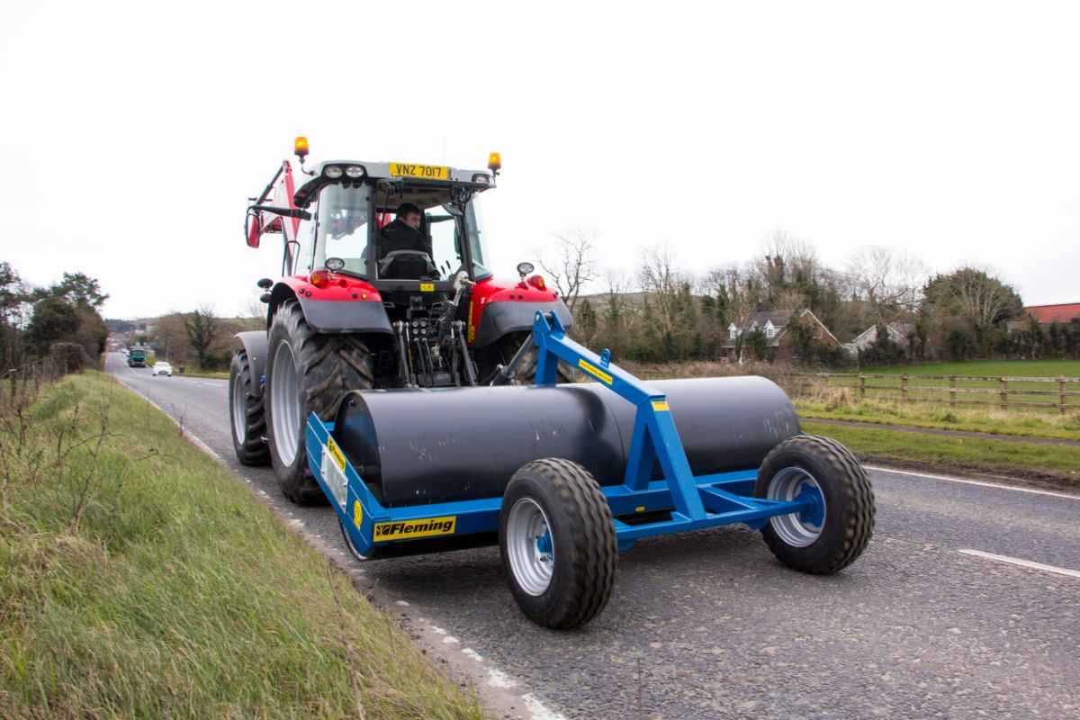 Fleming Land Roller with Transport Wheels