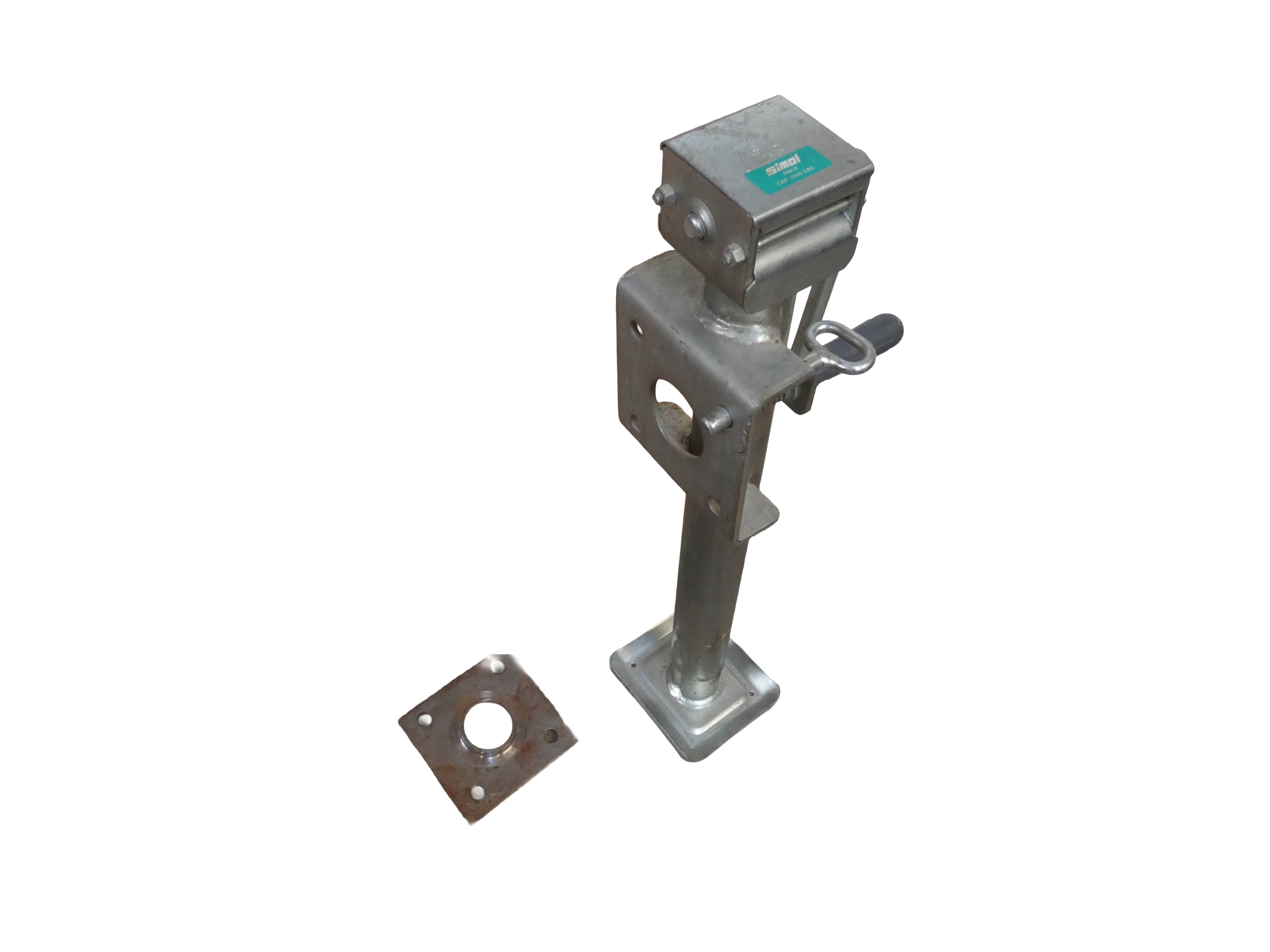 Side Wind Swivel Jack & Mounting Bracket
