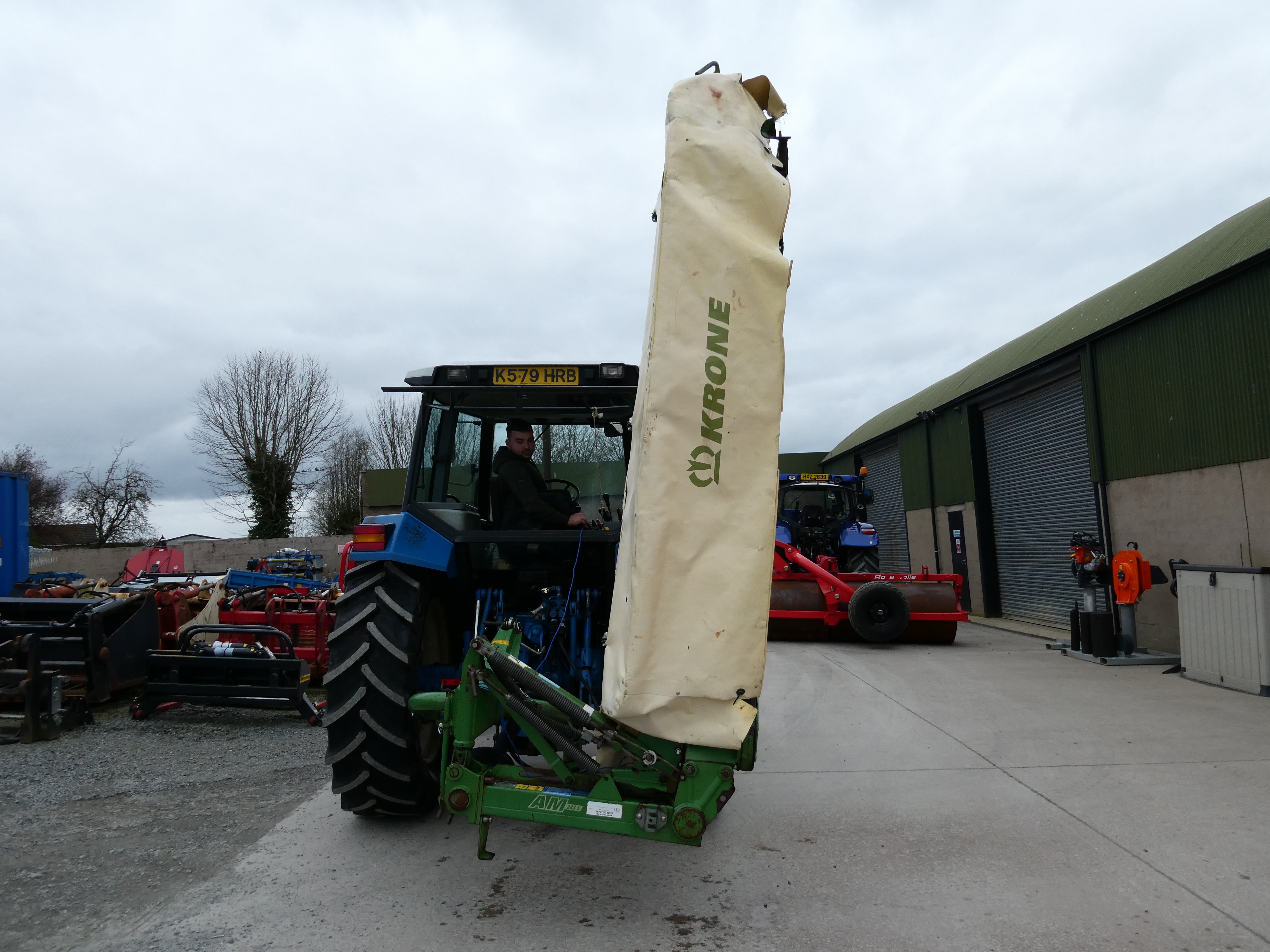 Krone AM283 mounted disc mower