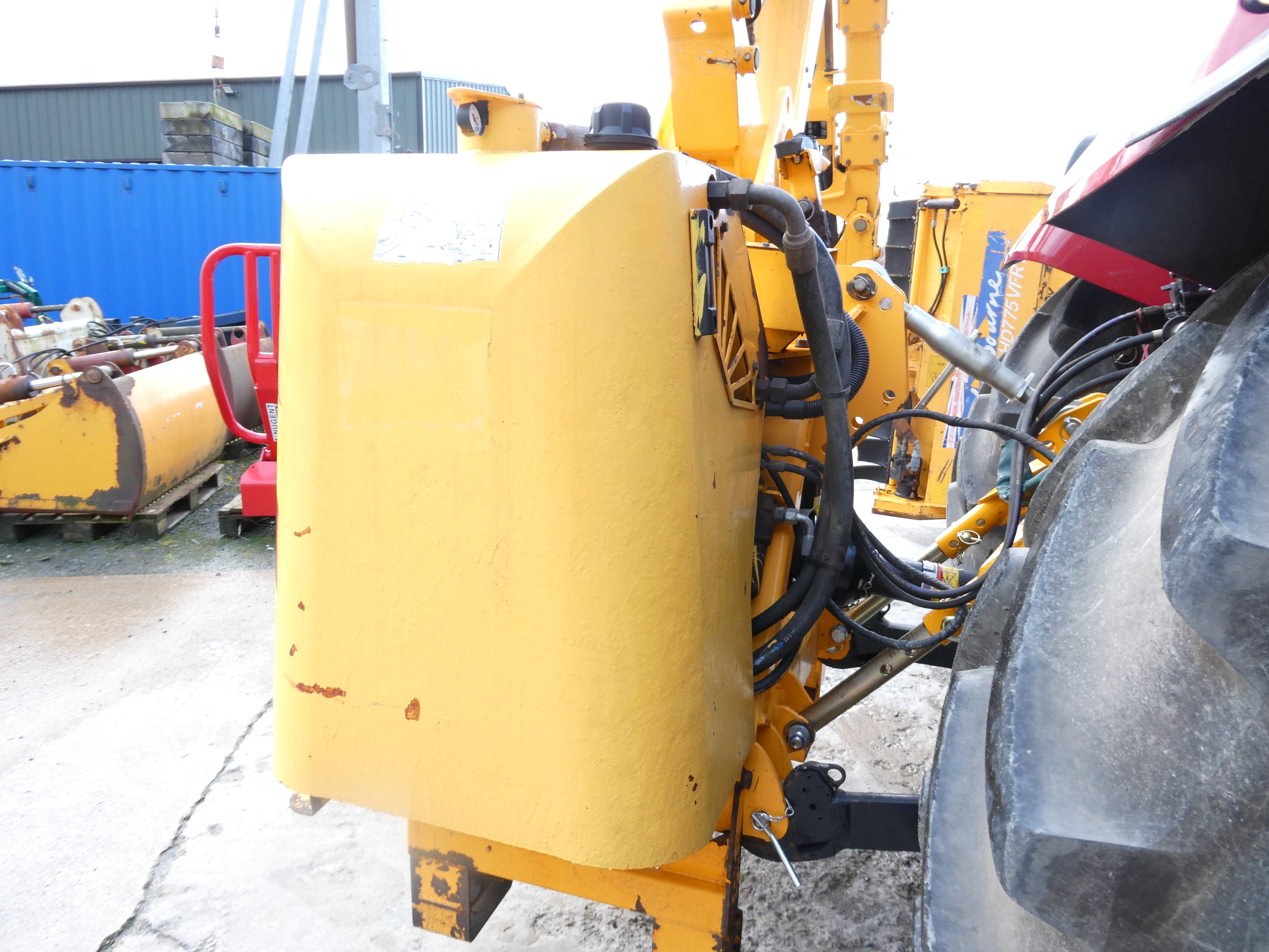 ShelbourneHD775VFR Hedgecutter waiting to be checked over