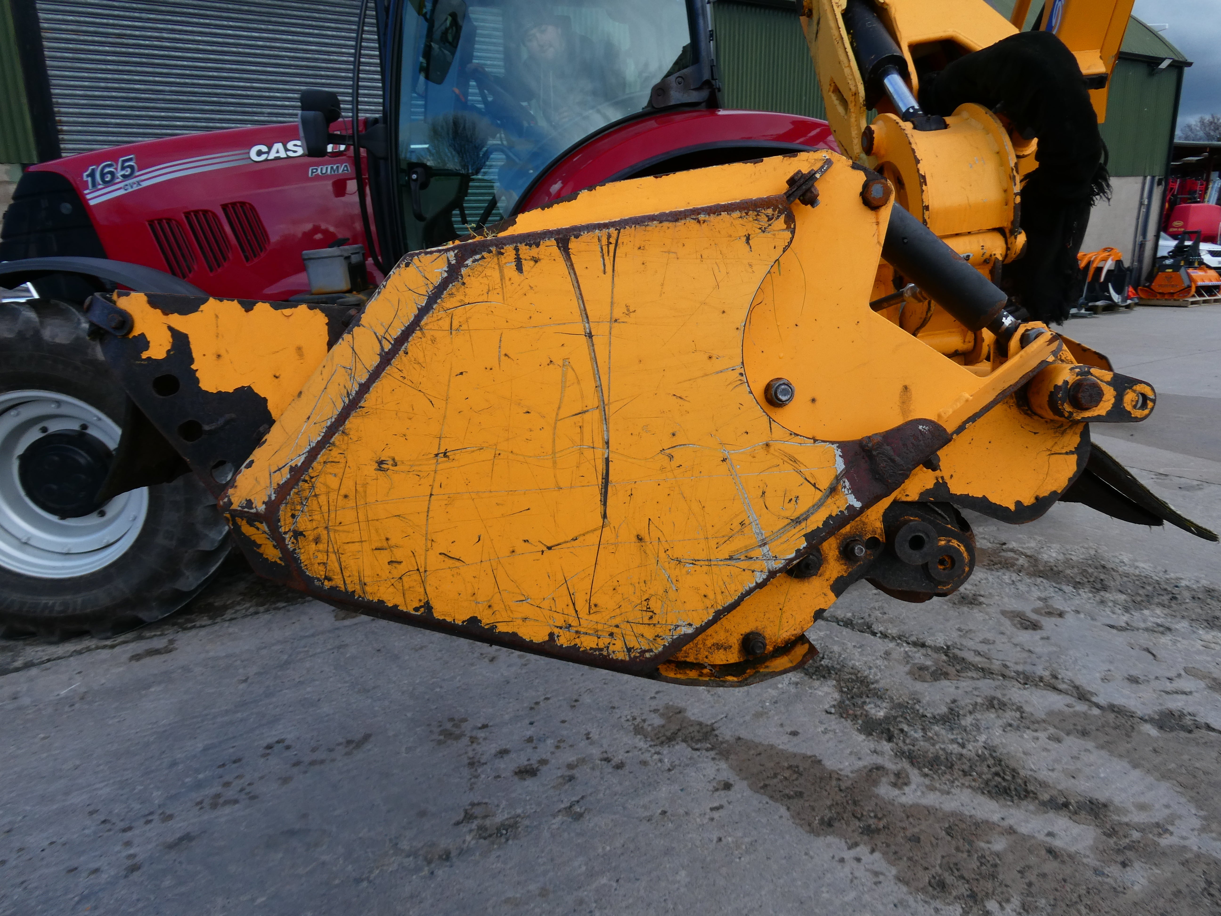 ShelbourneHD775VFR Hedgecutter waiting to be checked over