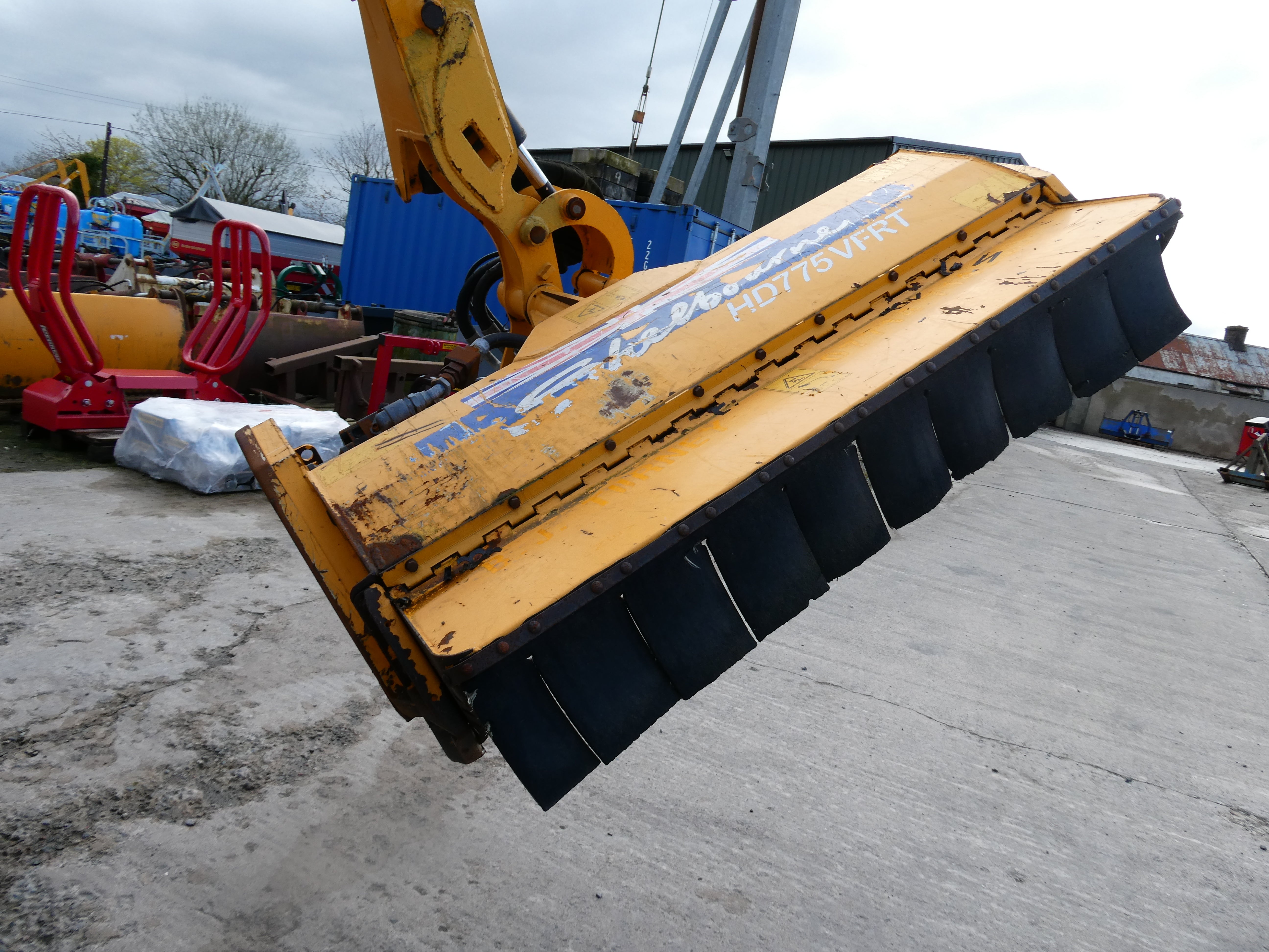 ShelbourneHD775VFR Hedgecutter waiting to be checked over