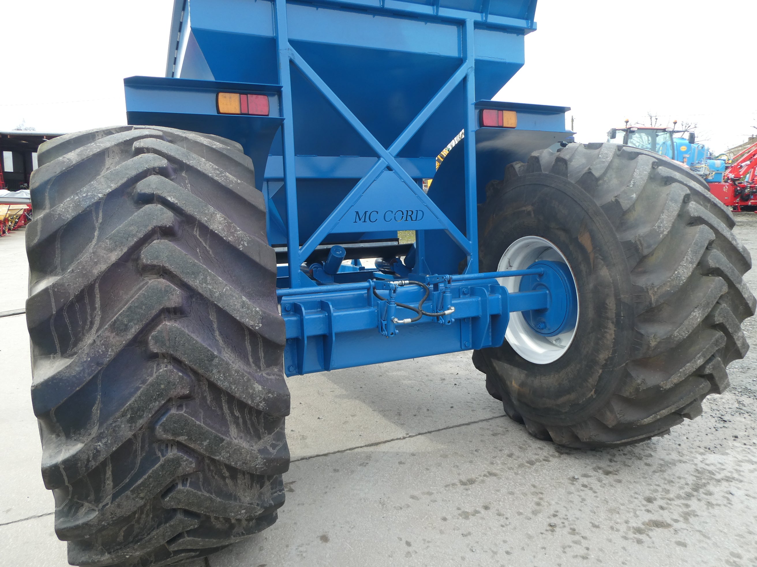 New Stone Cart with used Oversized Wheels