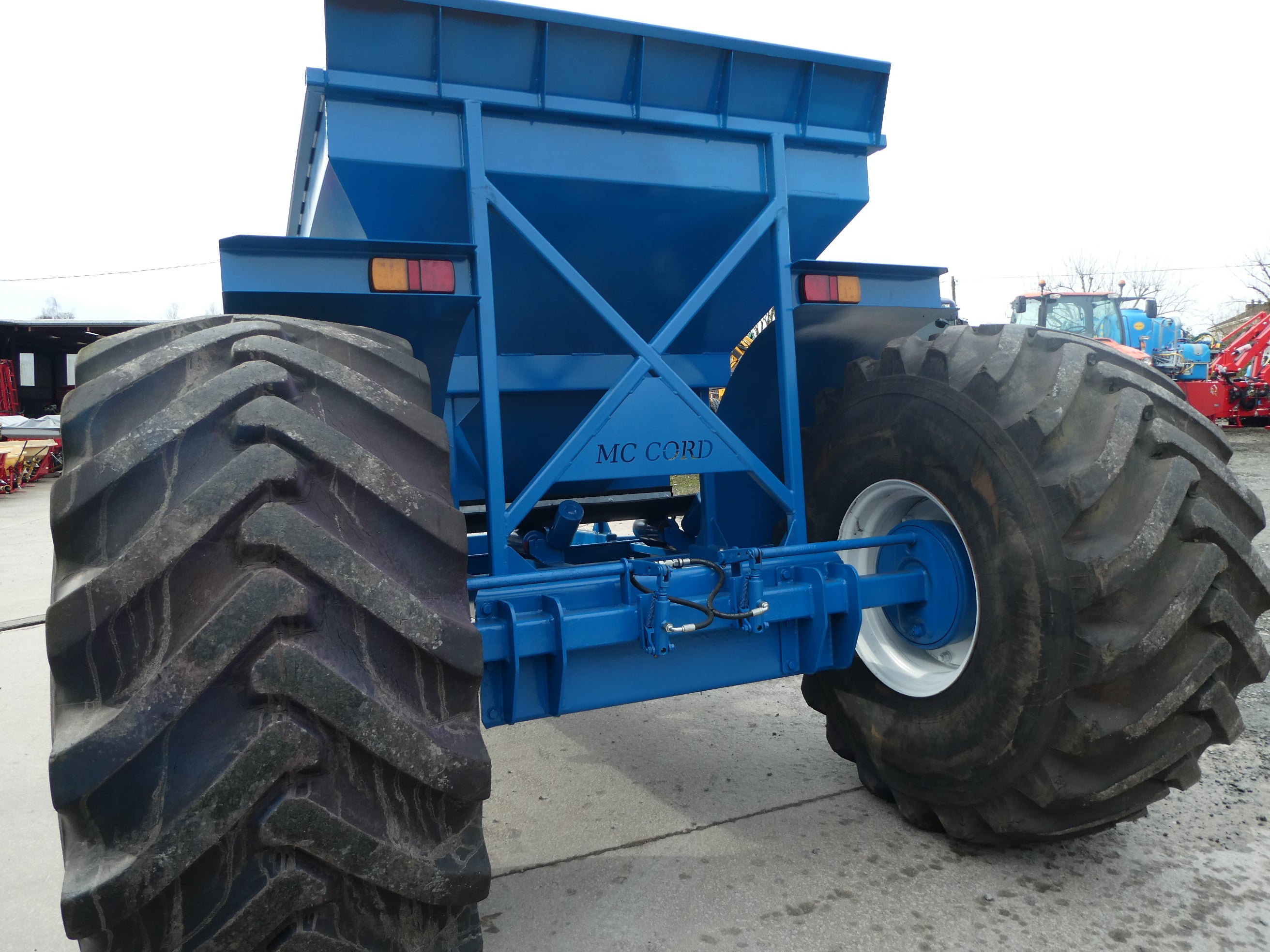 New Stone Cart with used Oversized Wheels