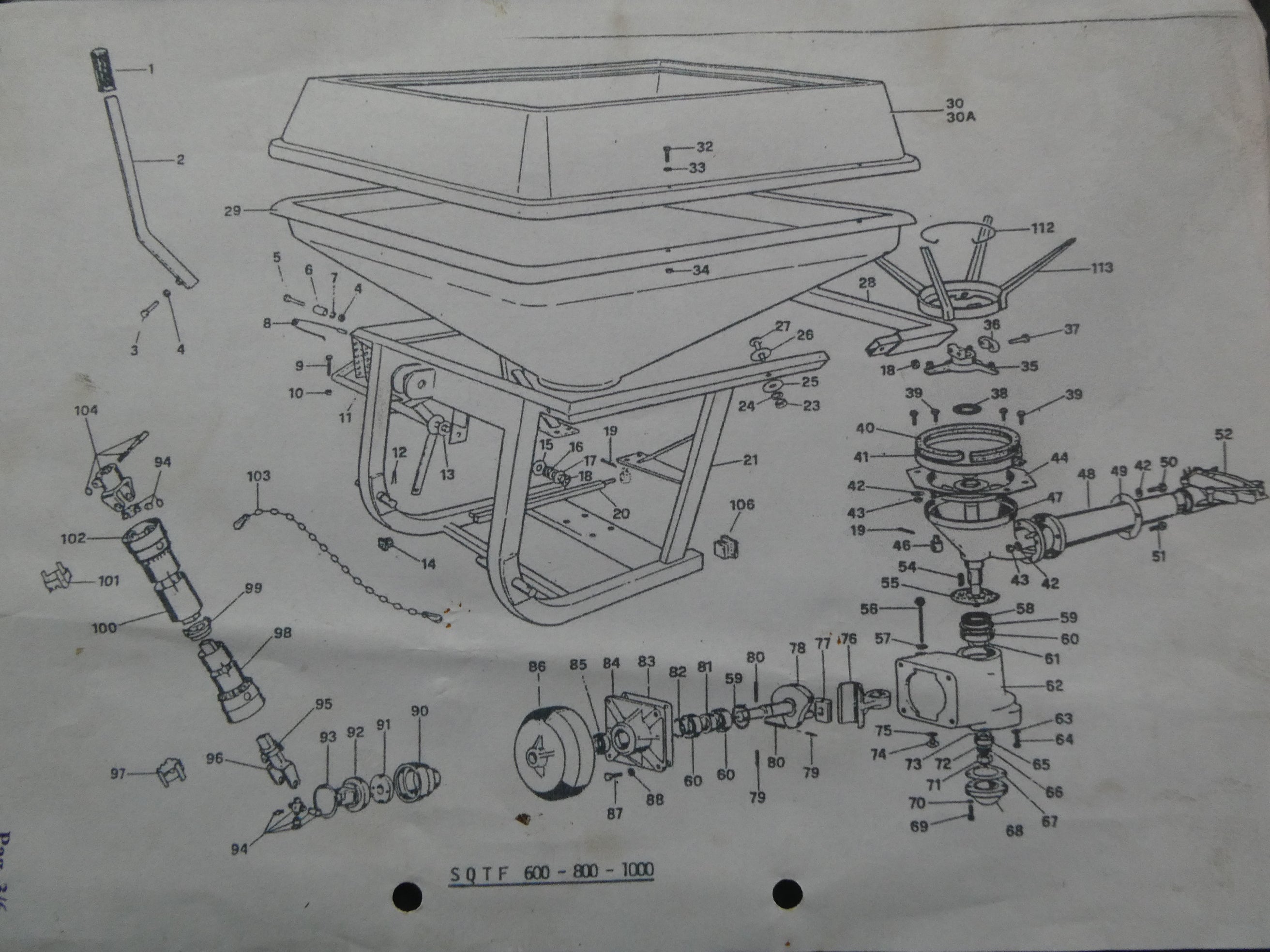 Bezzichi / Rondini Sower Parts