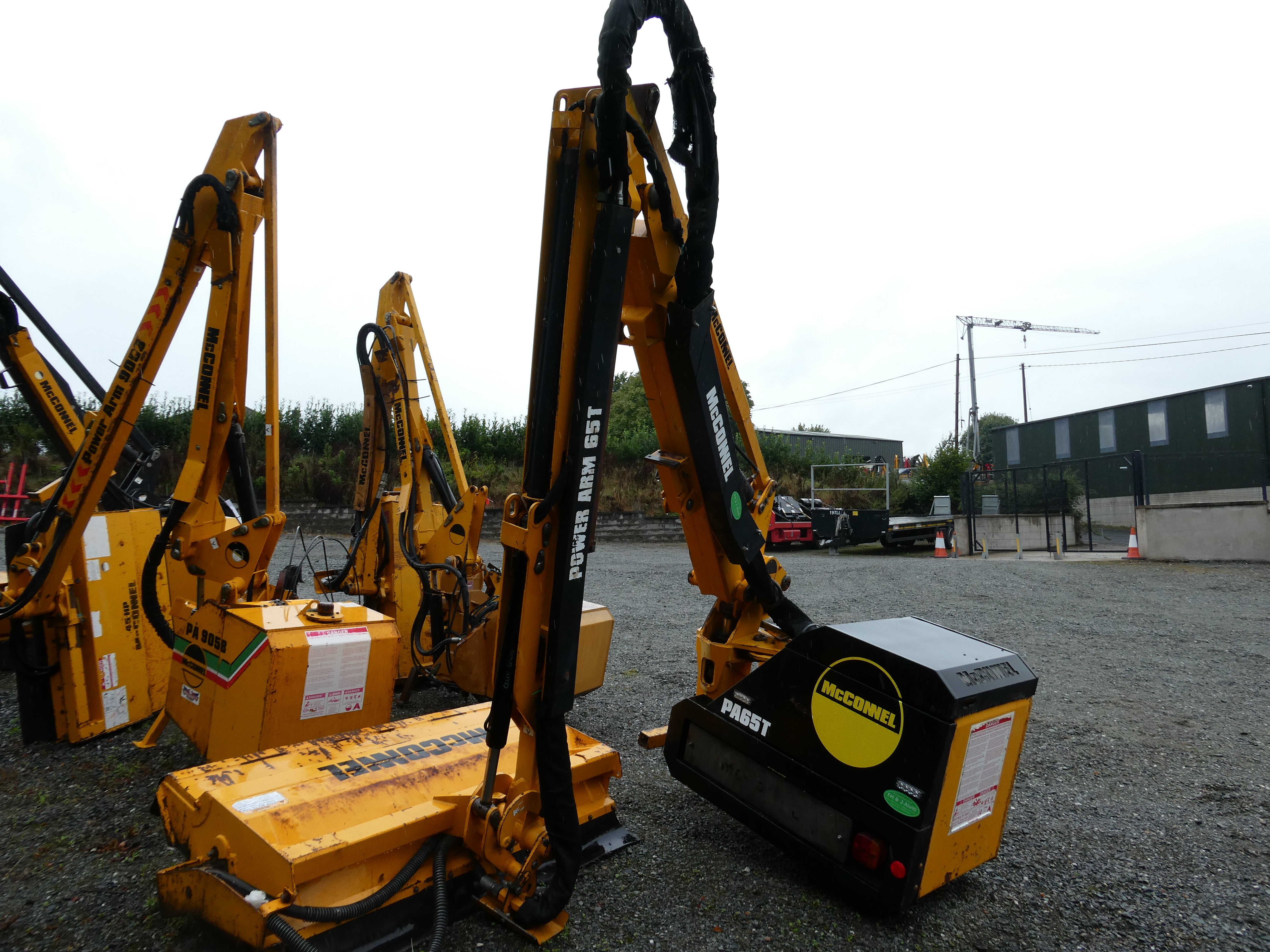 McConnel PA65T Hedgecutter waiting to be checked over