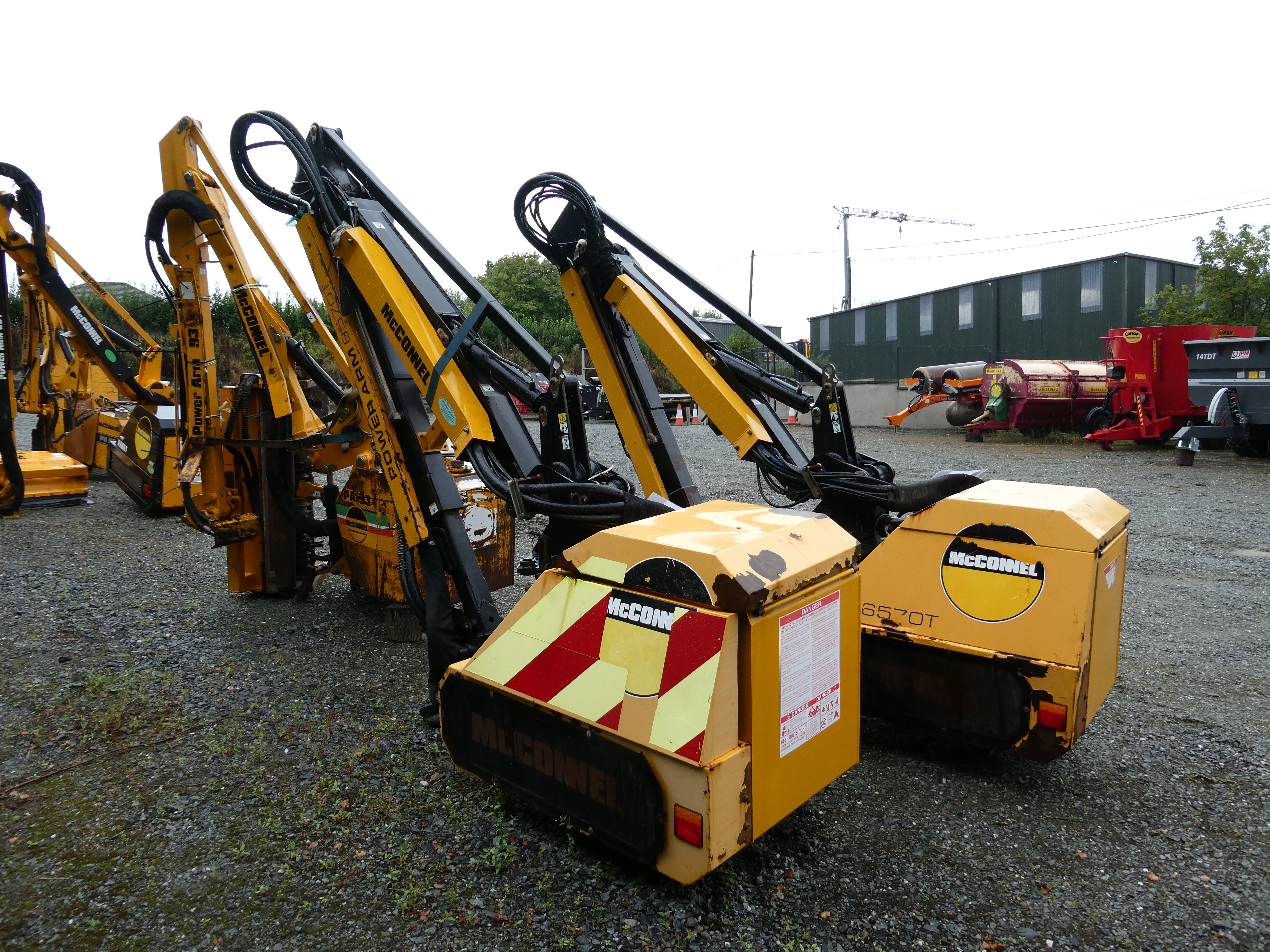 McConnel PA6570T Hedgecutter waiting to be checked over