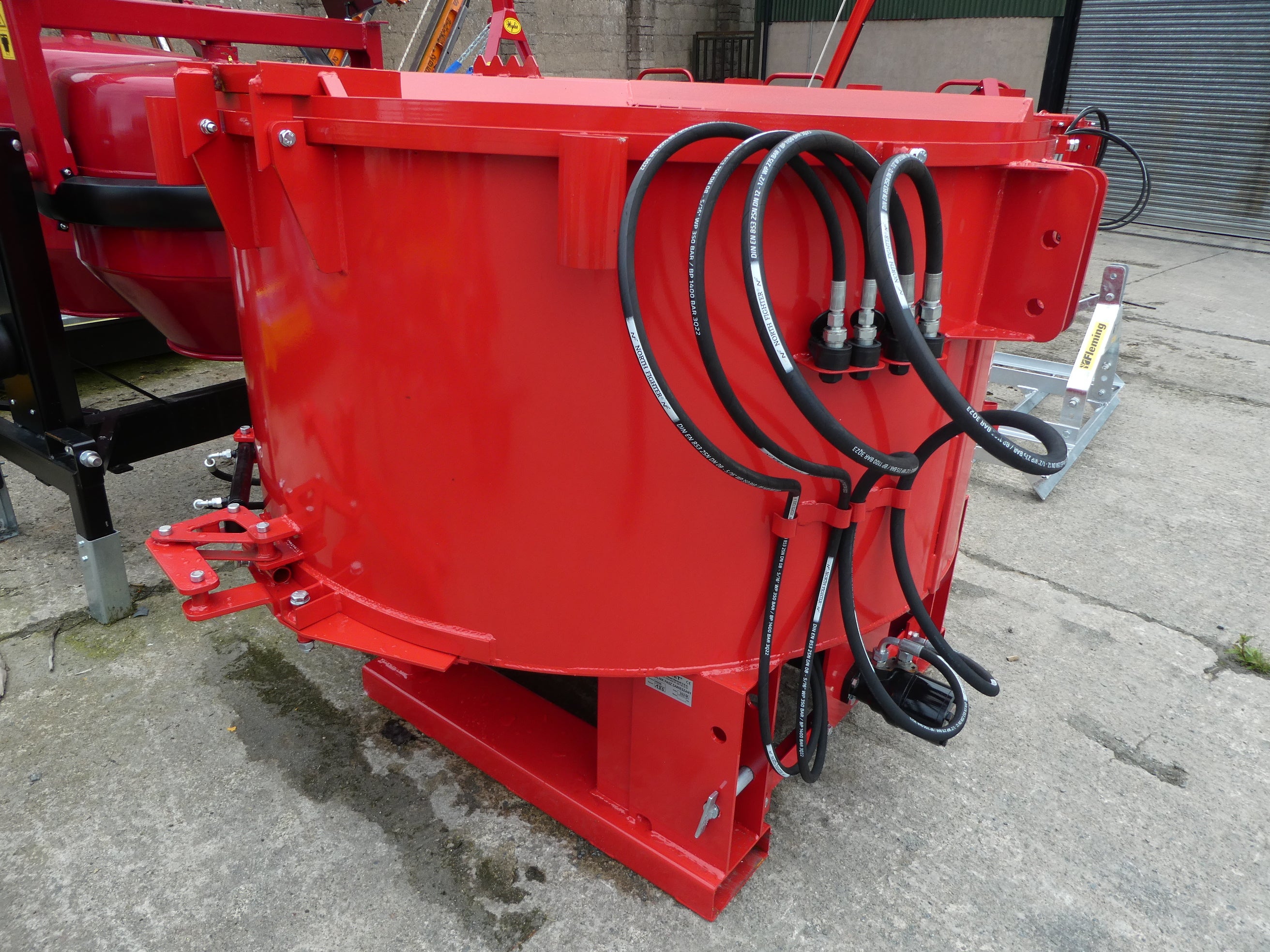 850lt Pan Mixer Hydraulic with hydraulic door