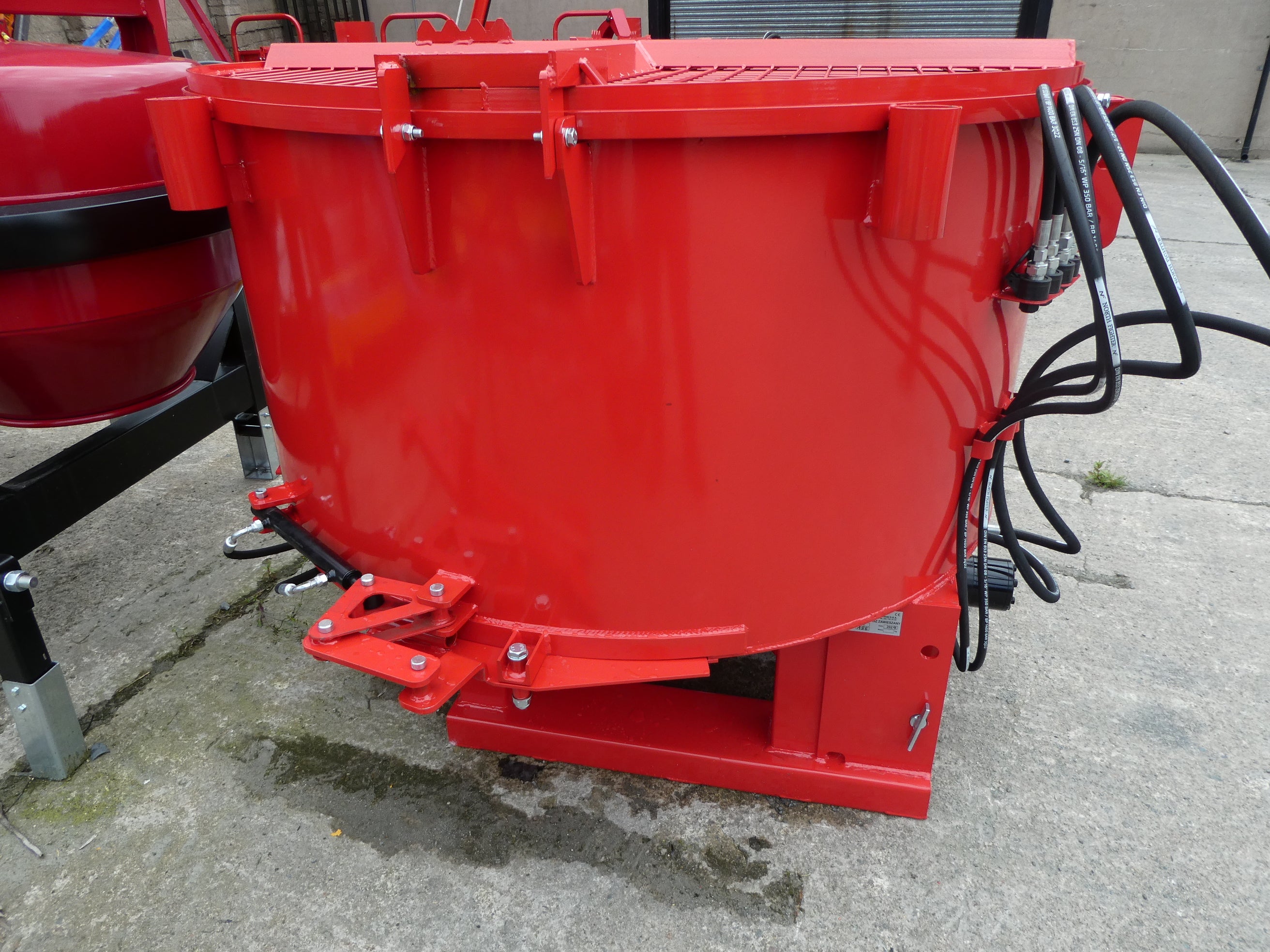 850lt Pan Mixer Hydraulic with hydraulic door