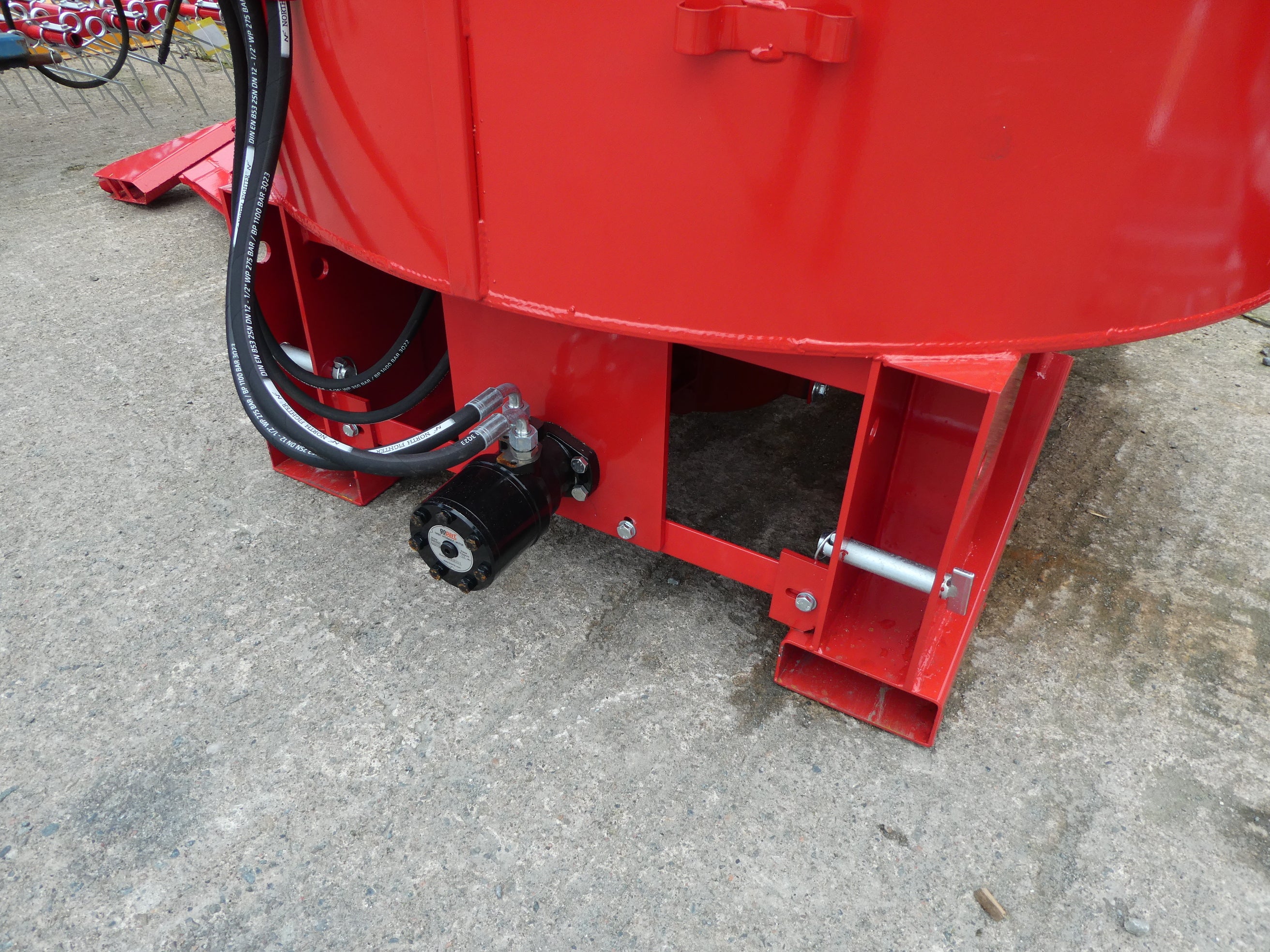 850lt Pan Mixer Hydraulic with hydraulic door