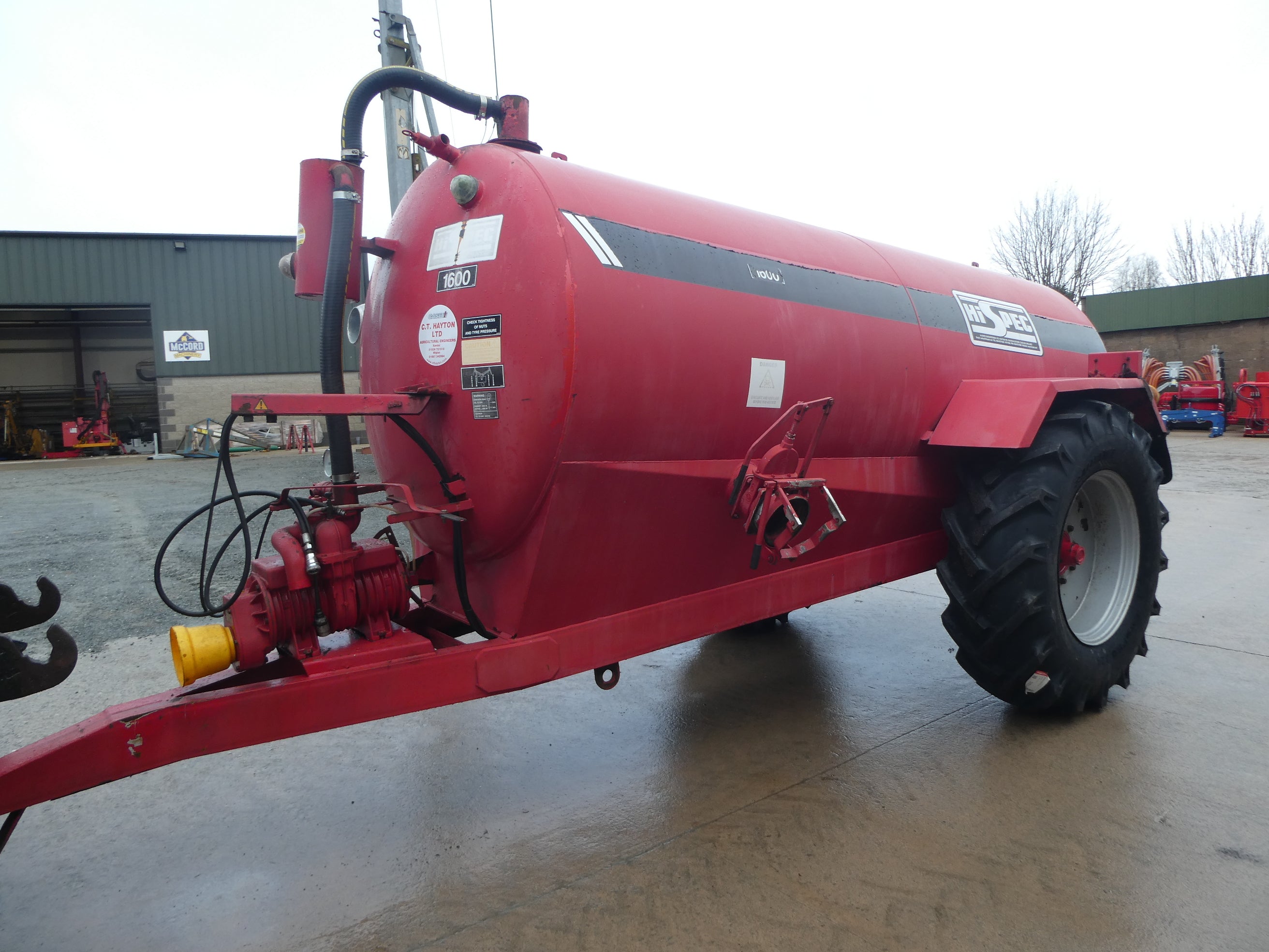 Hispec 1600Gallon Slurry tanker