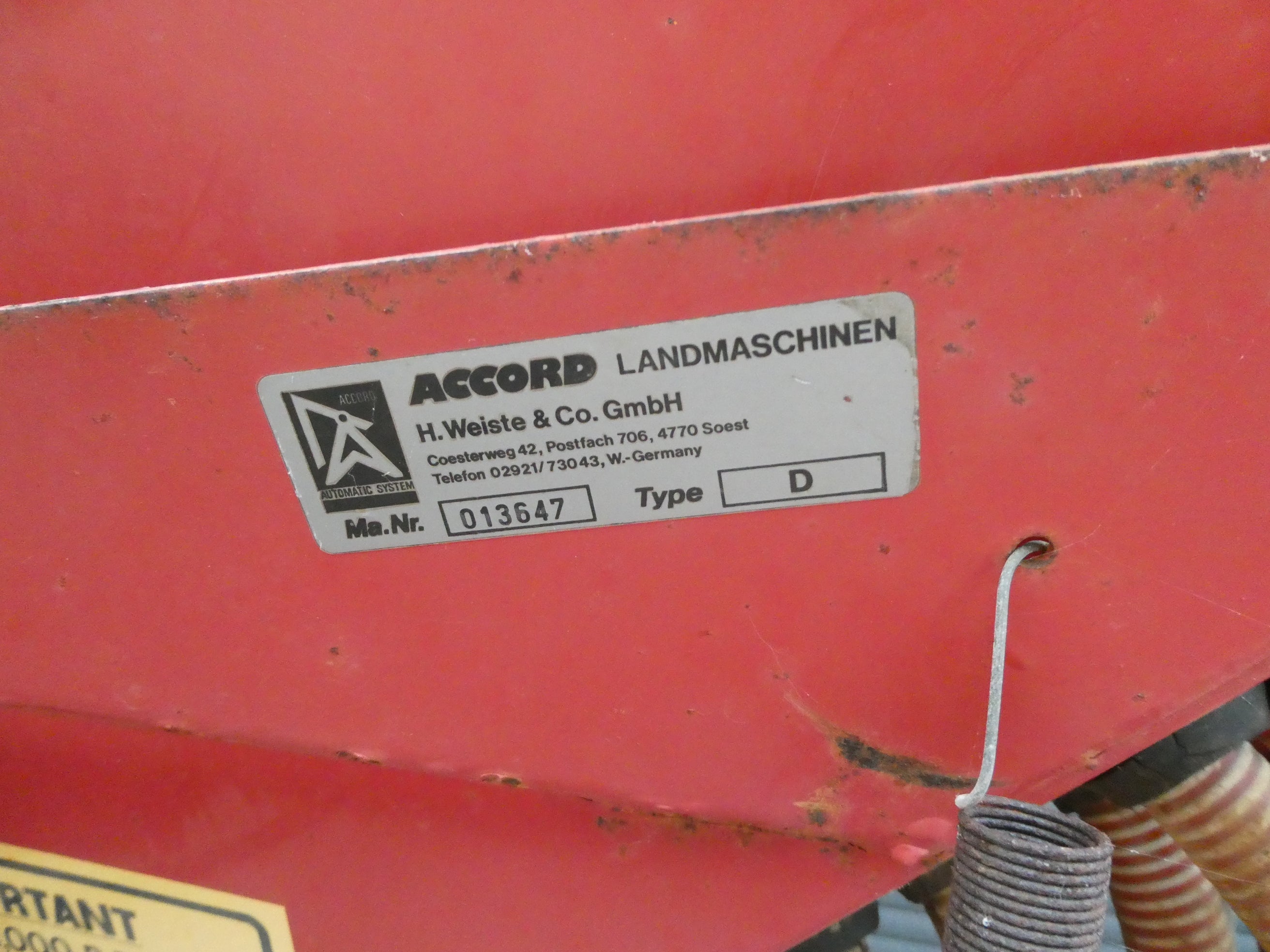 Accord 3m grain drill