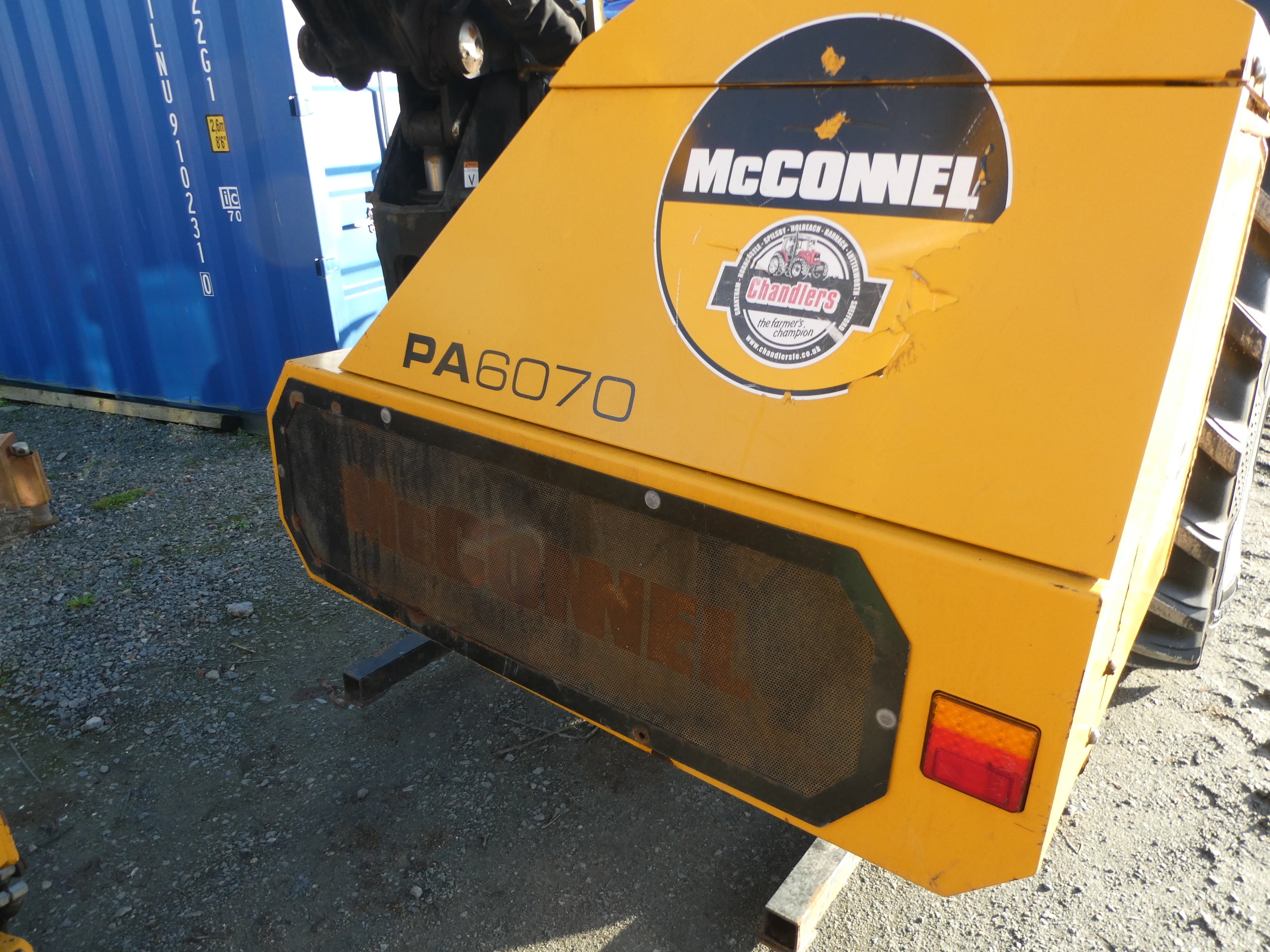 2020 McConnel PA6070 Hedgecutter waiting to be checked over