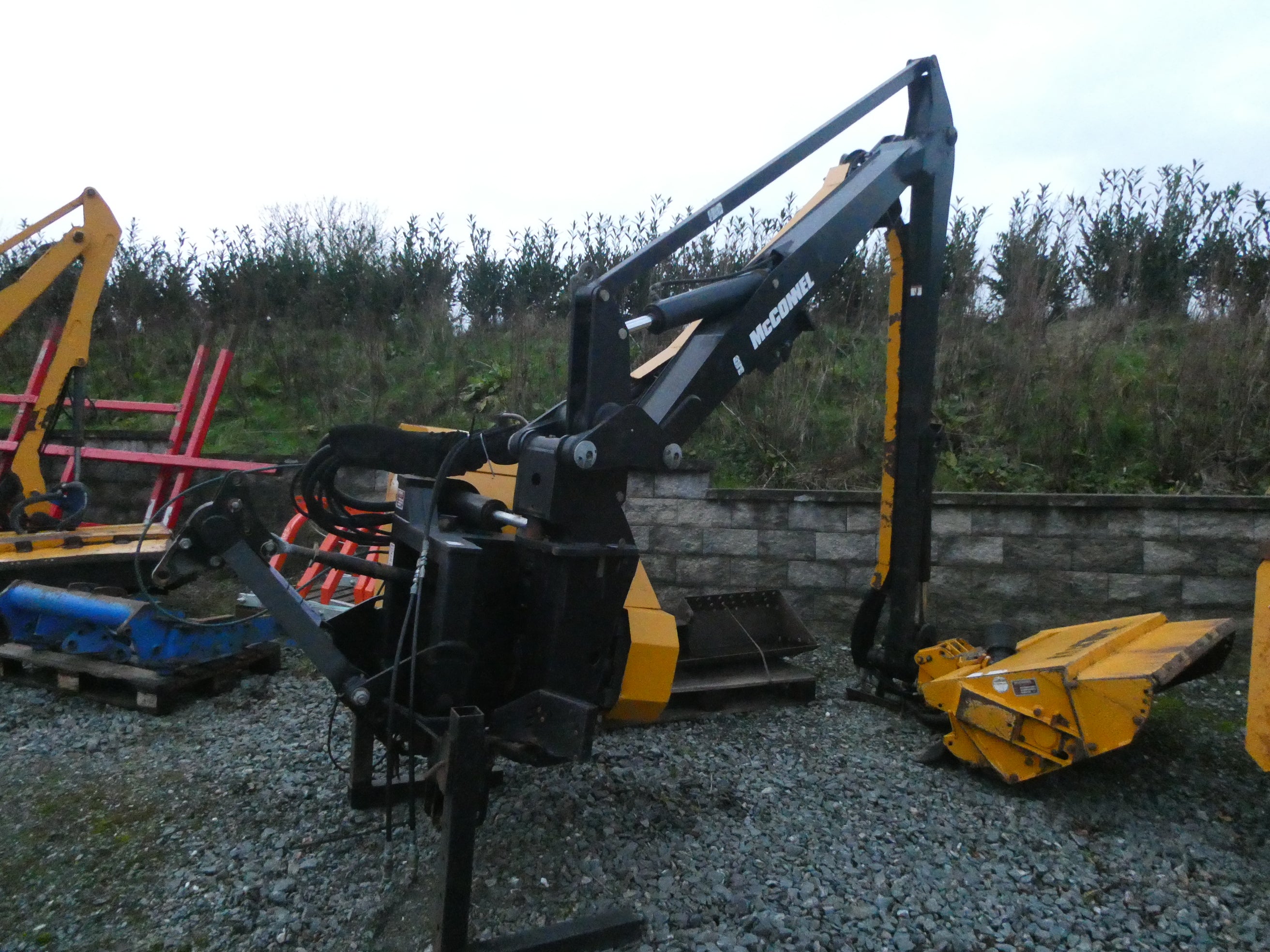 McConnel PA6070 Hedgecutter waiting to be checked over