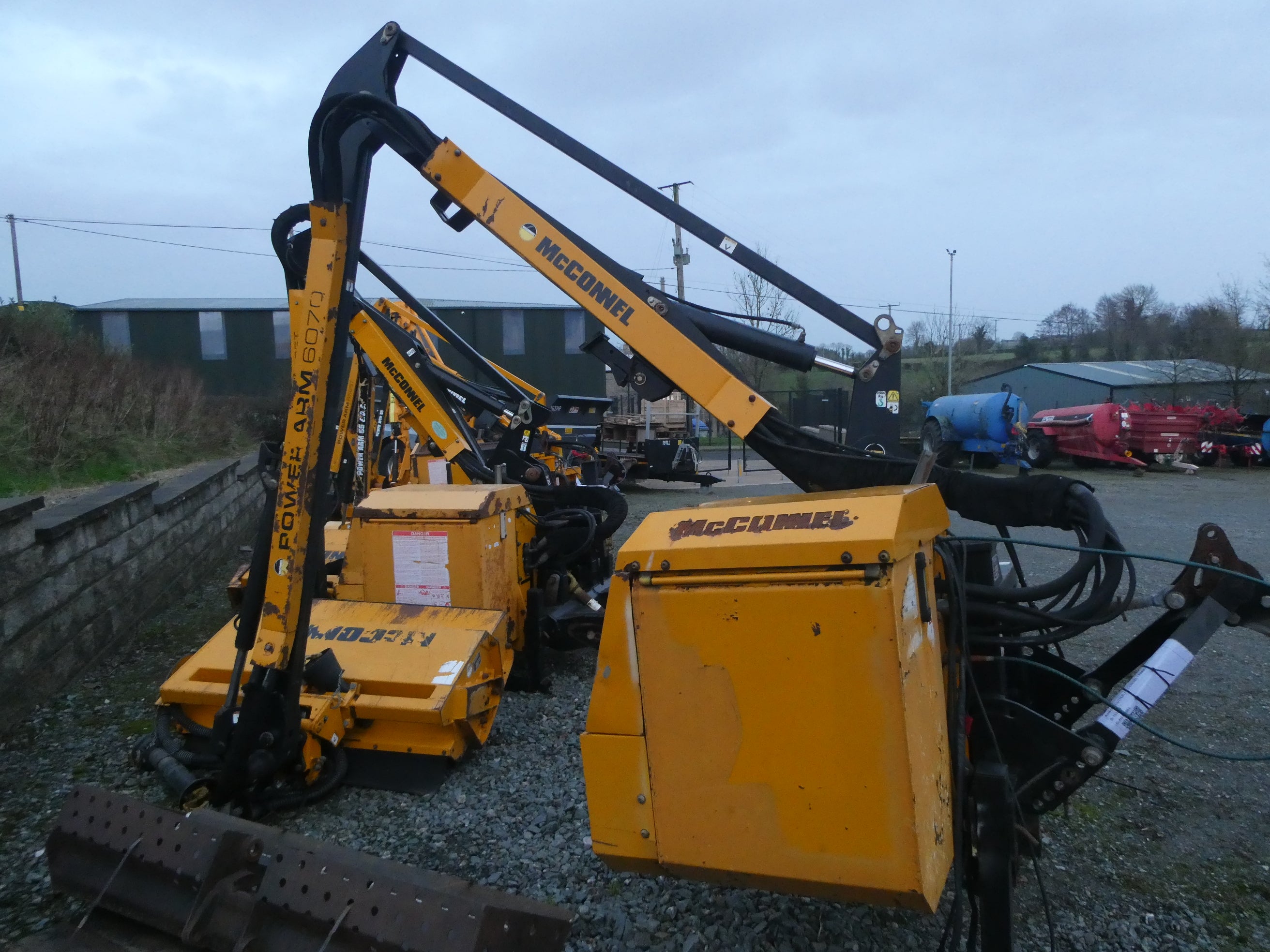 McConnel PA6070 Hedgecutter waiting to be checked over