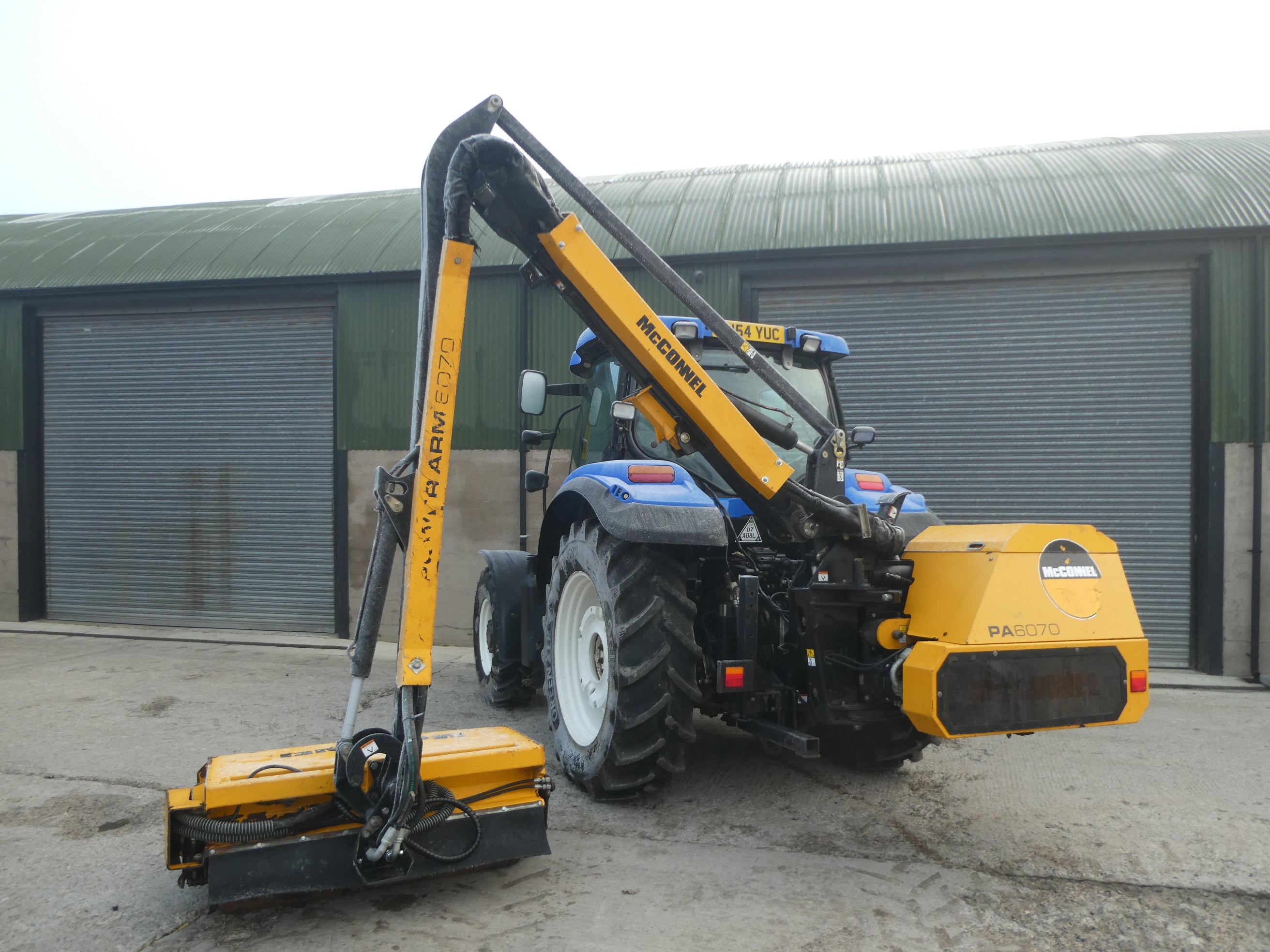 2020 McConnel PA6070 Hedgecutter waiting to be checked over