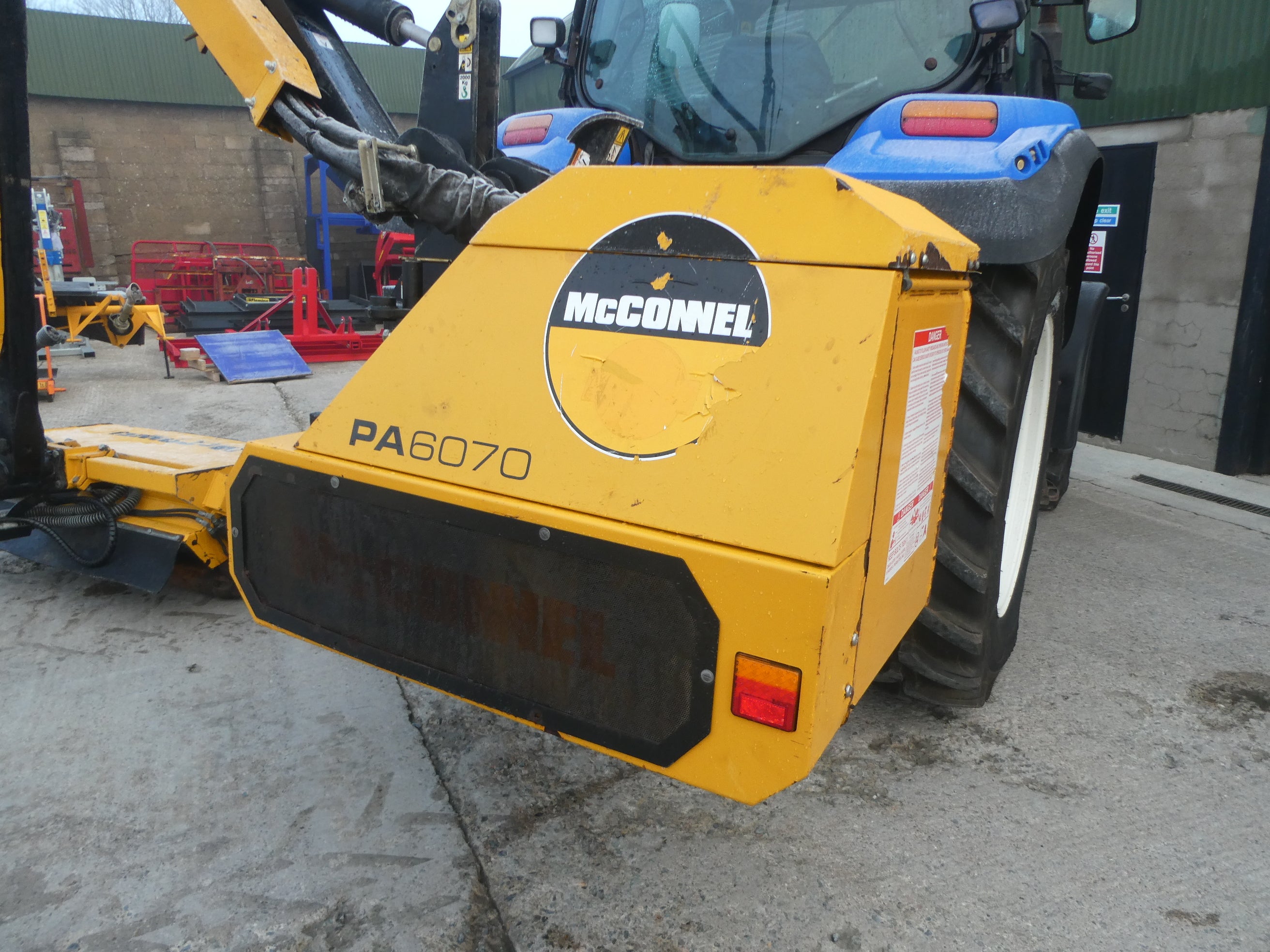 2020 McConnel PA6070 Hedgecutter waiting to be checked over