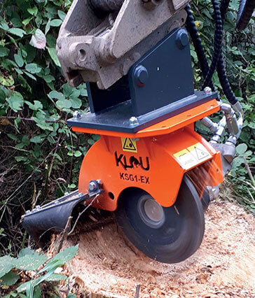 Klou Excavator mounted Stump Grinders