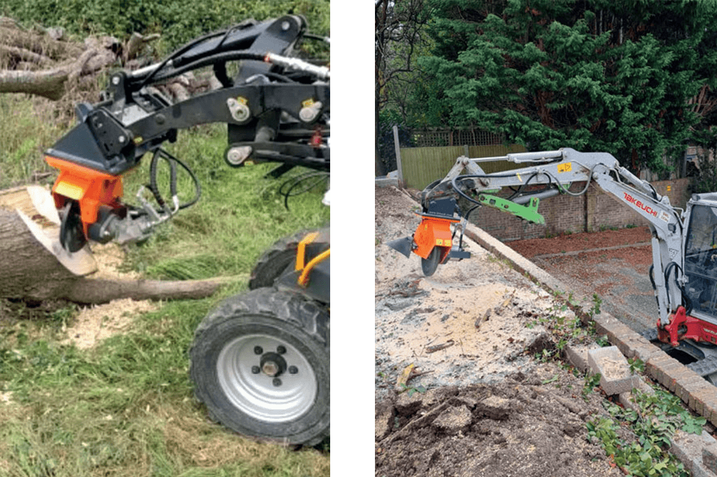 Klou Excavator mounted Stump Grinders