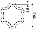 Flat Star Tubing - 5 Series Inner