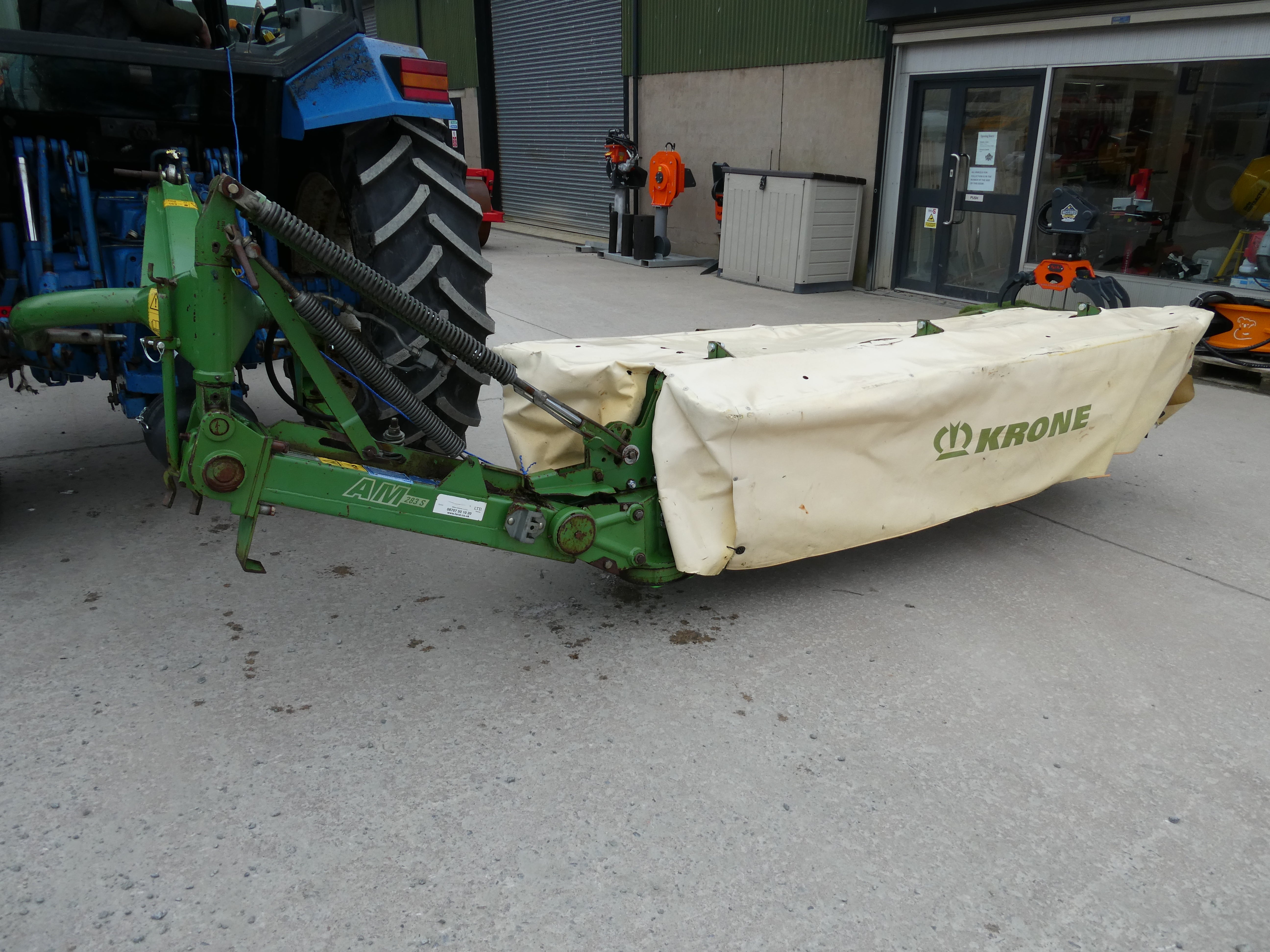 Krone AM283 mounted disc mower