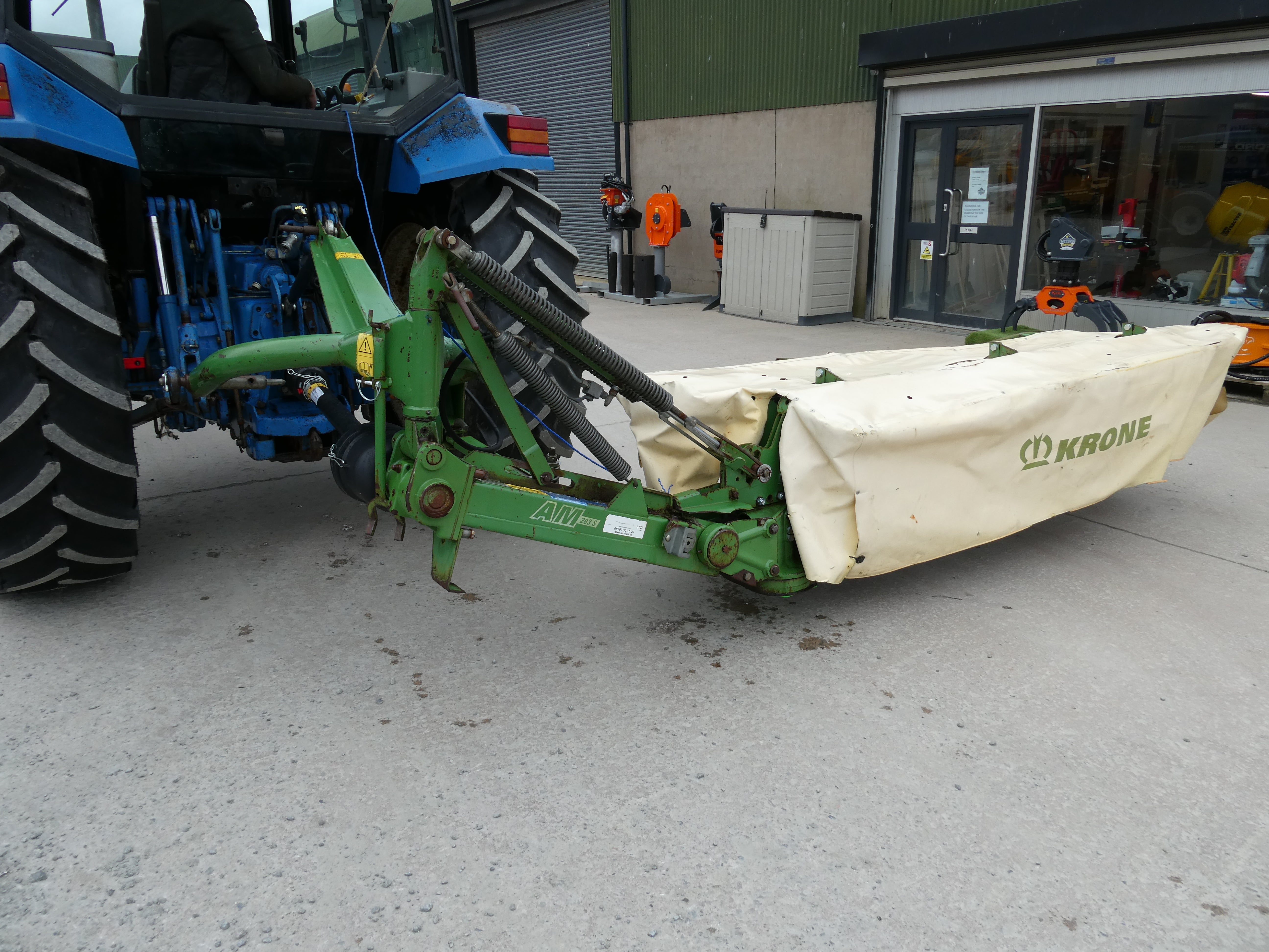 Krone AM283 mounted disc mower