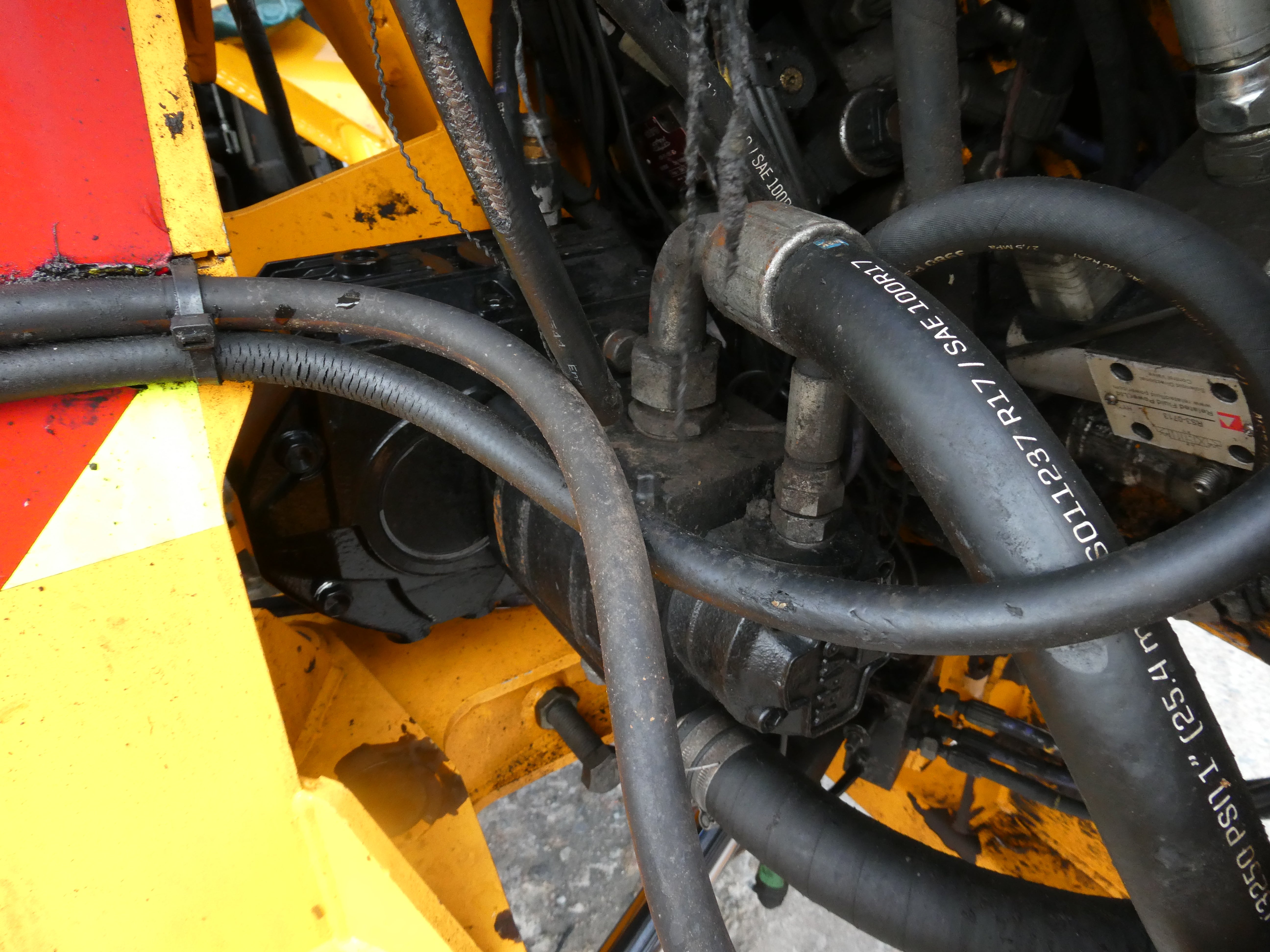 ShelbourneHD775VFR Hedgecutter waiting to be checked over