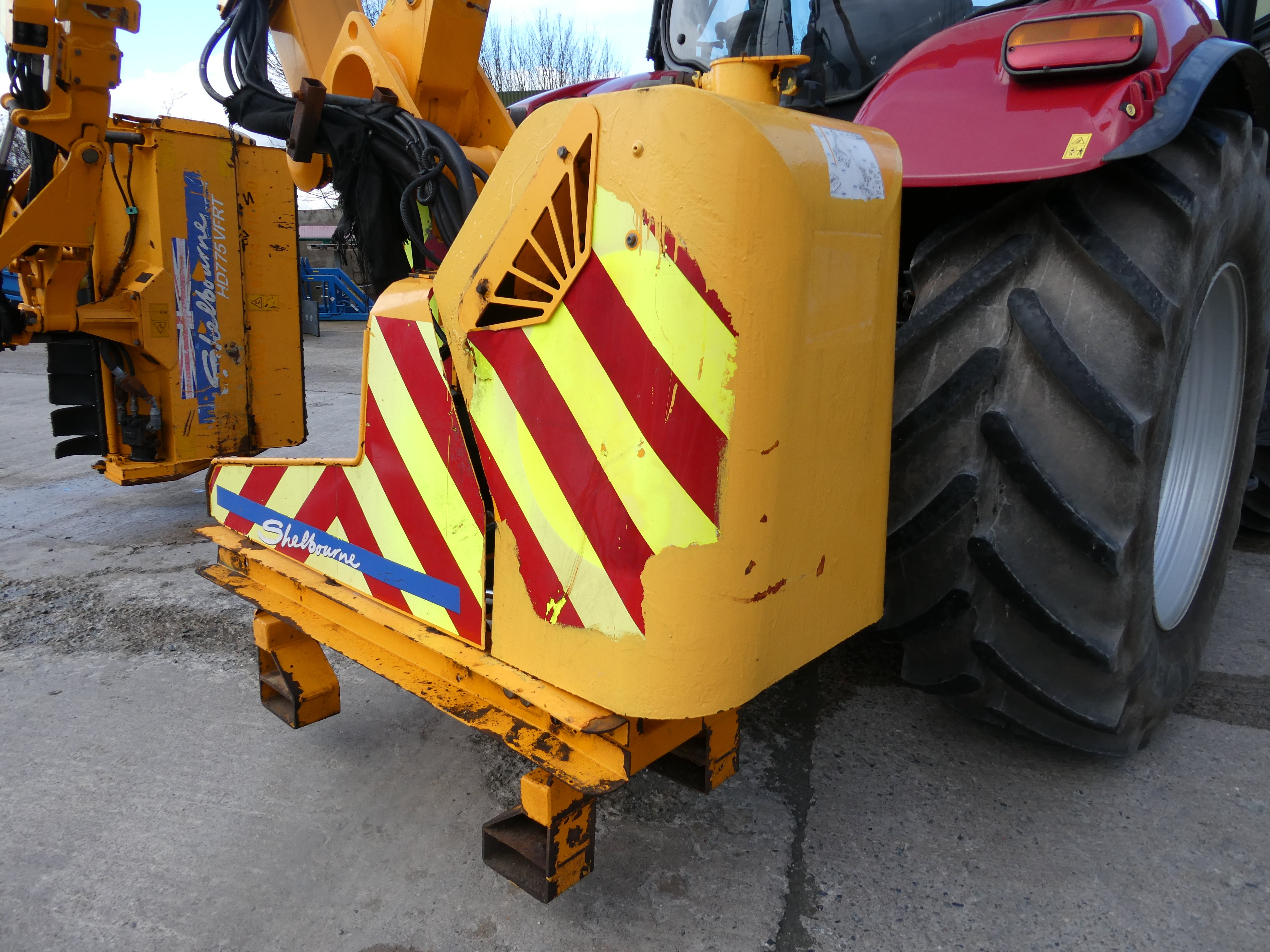 ShelbourneHD775VFR Hedgecutter waiting to be checked over