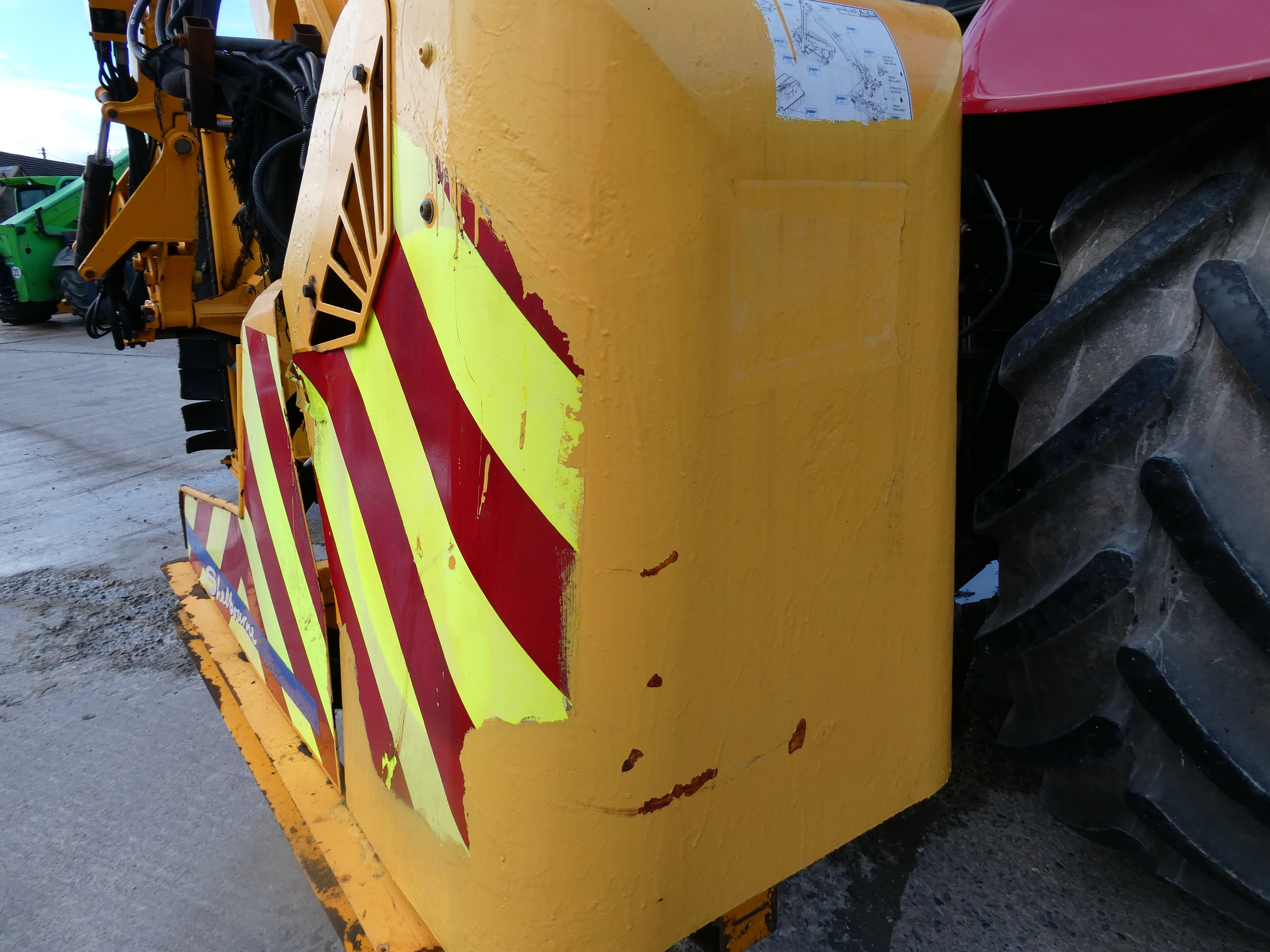 ShelbourneHD775VFR Hedgecutter waiting to be checked over