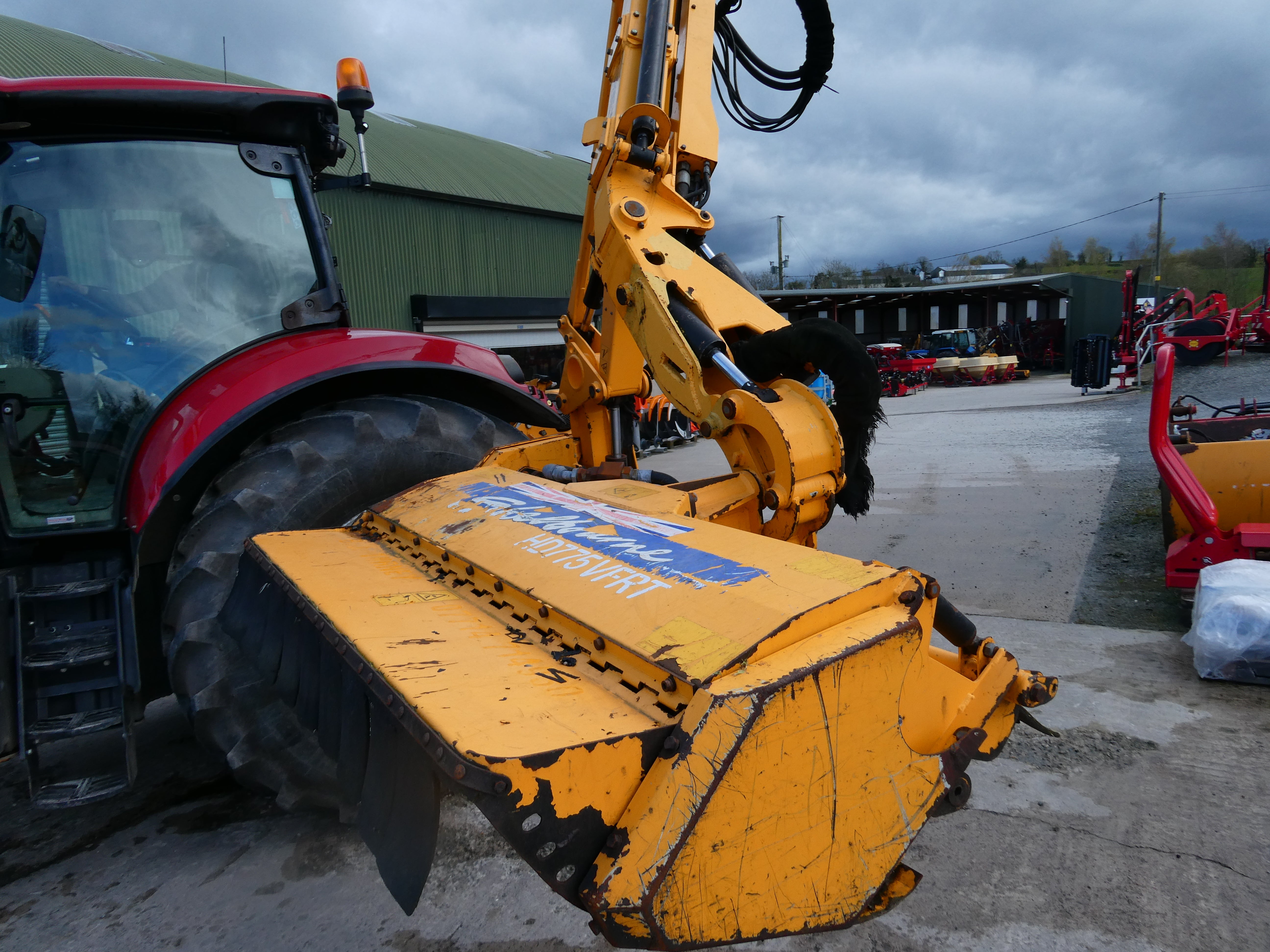 ShelbourneHD775VFR Hedgecutter waiting to be checked over
