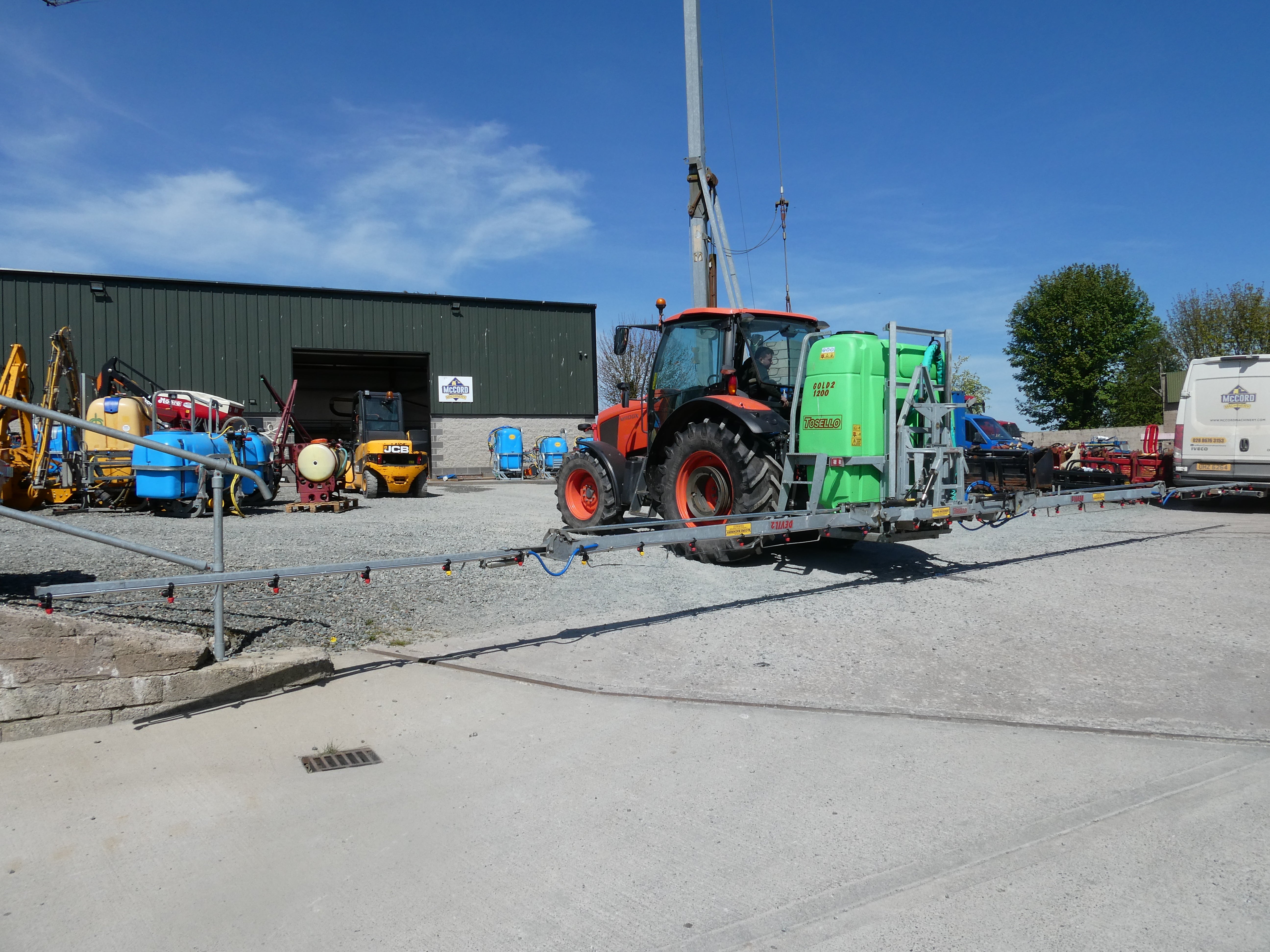 Tosello 1200lt 15m hyd Folding Sprayer