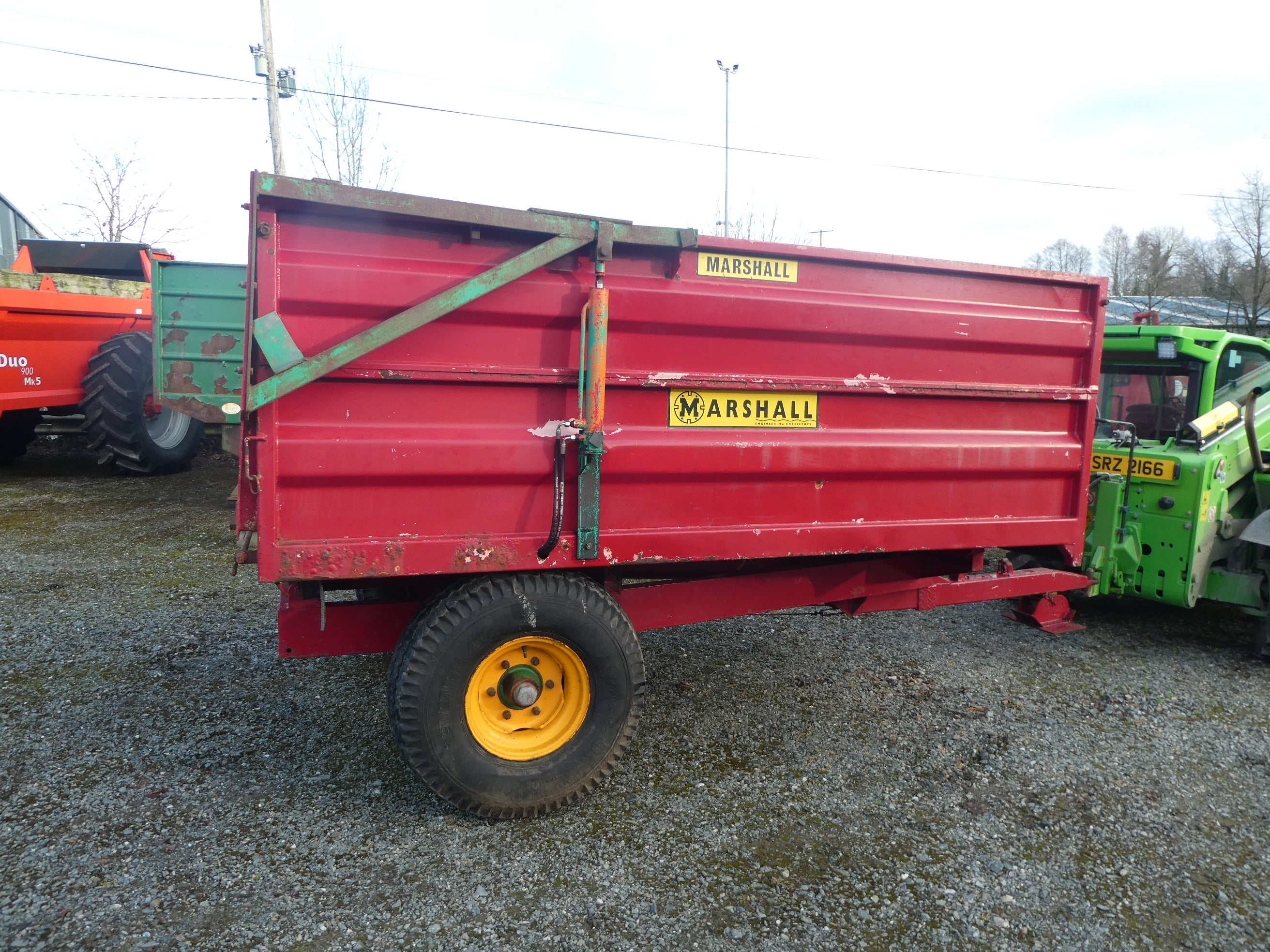 Marshall grain/dropside trailer