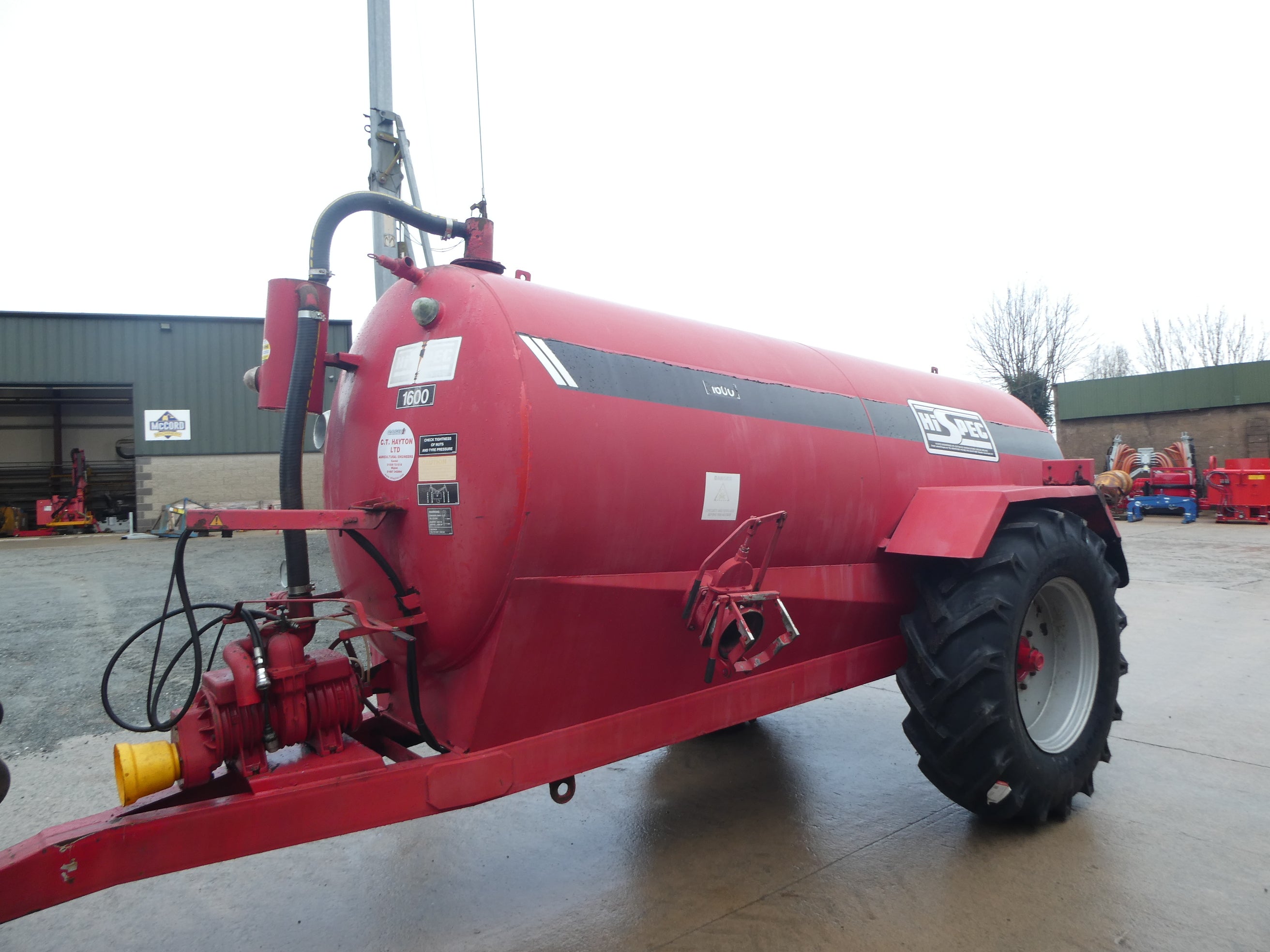 Hispec 1600Gallon Slurry tanker