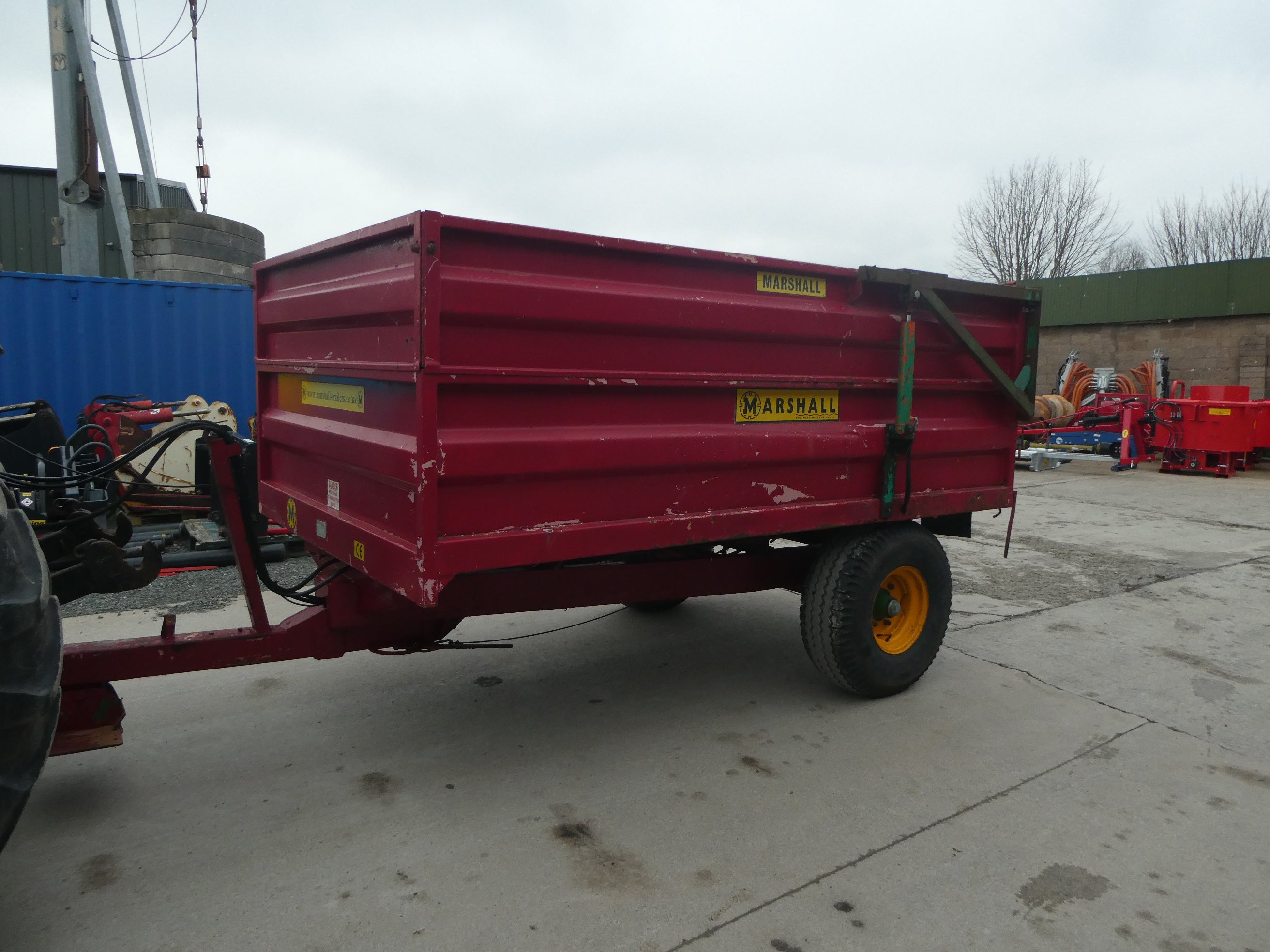 Marshall grain/dropside trailer