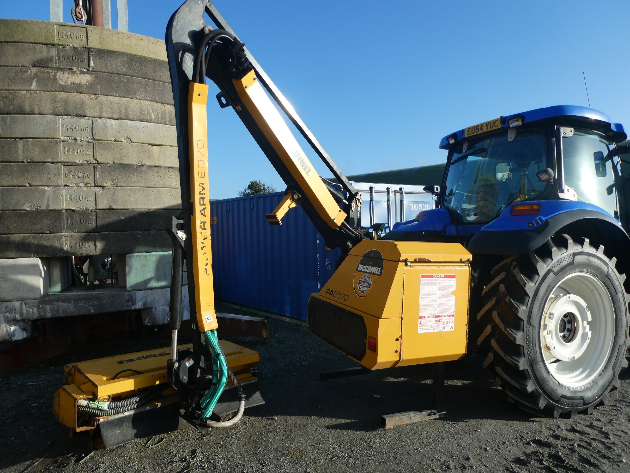 2020 McConnel PA6070 Hedgecutter waiting to be checked over
