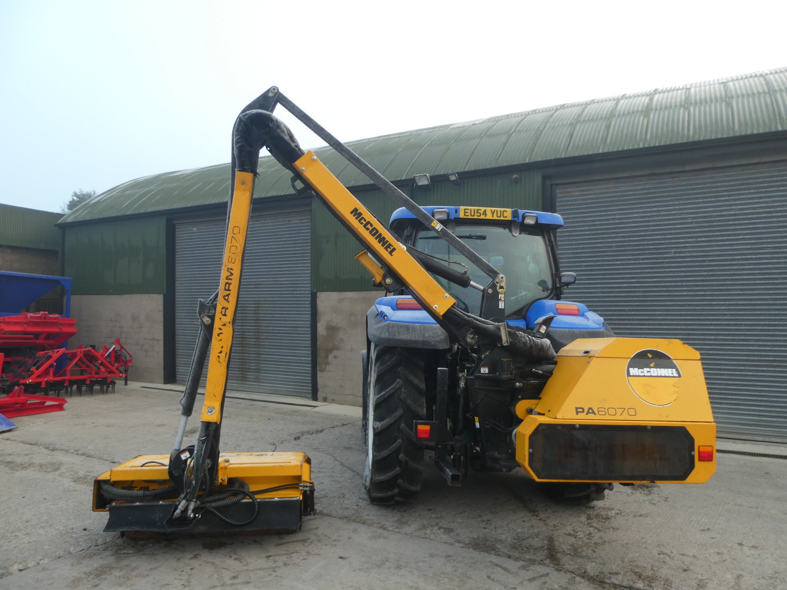 2020 McConnel PA6070 Hedgecutter waiting to be checked over