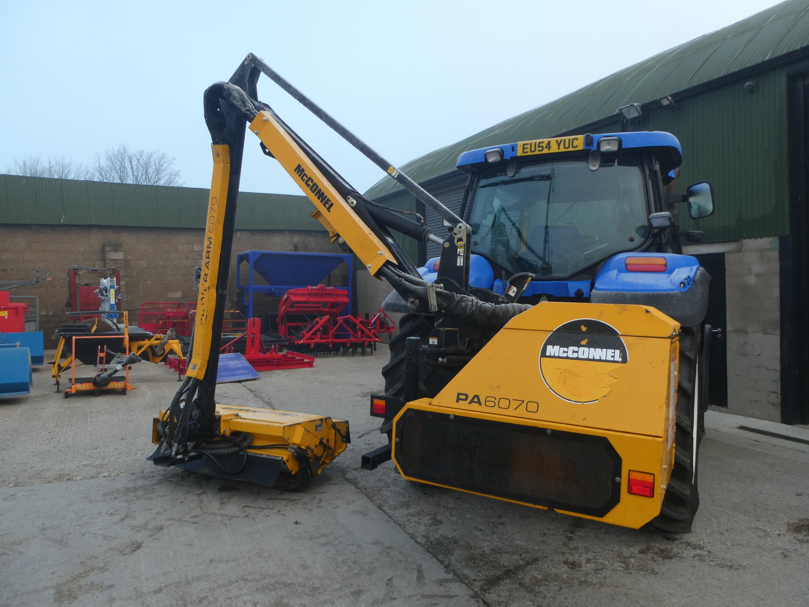 2020 McConnel PA6070 Hedgecutter waiting to be checked over