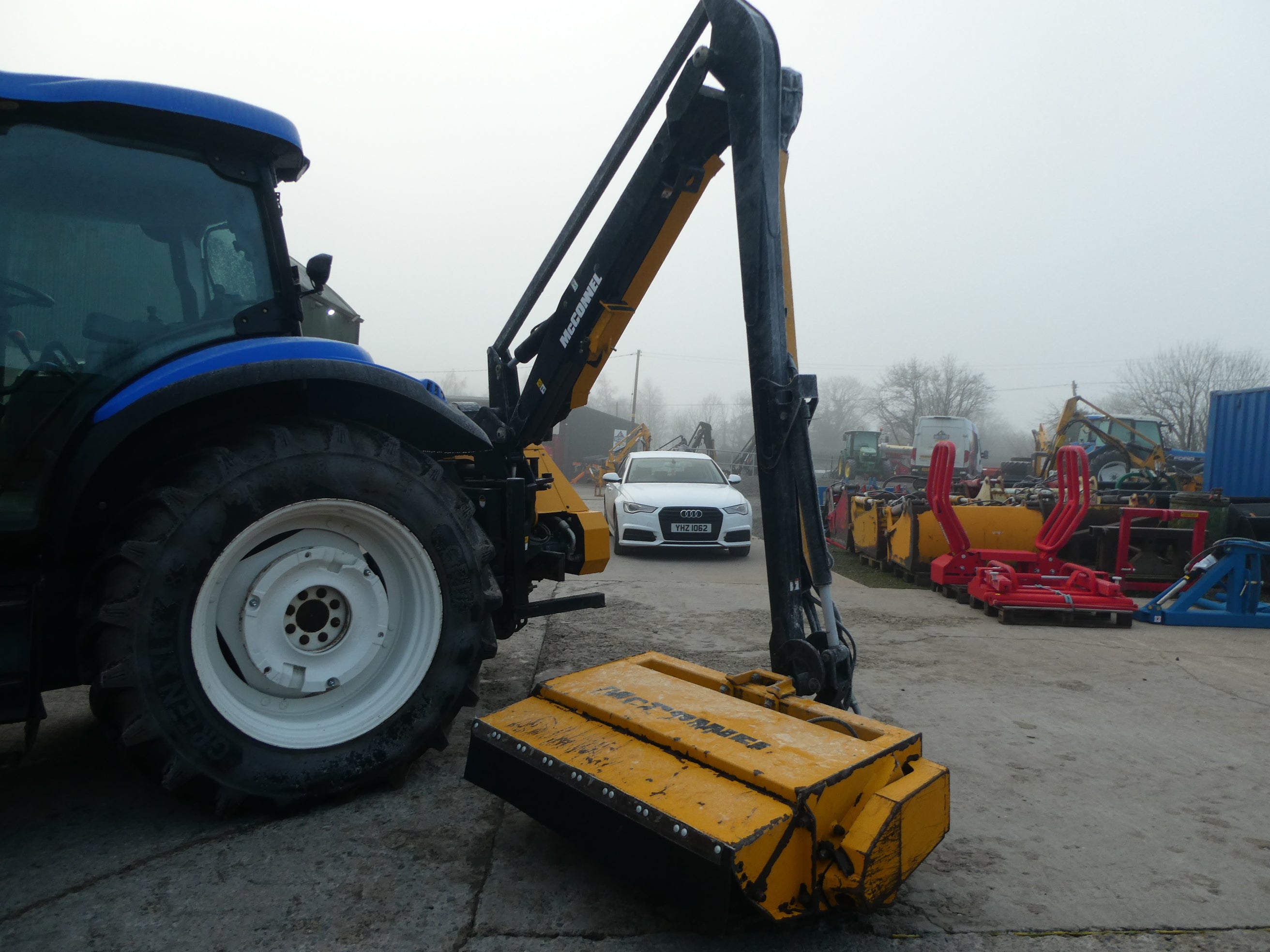 2020 McConnel PA6070 Hedgecutter waiting to be checked over