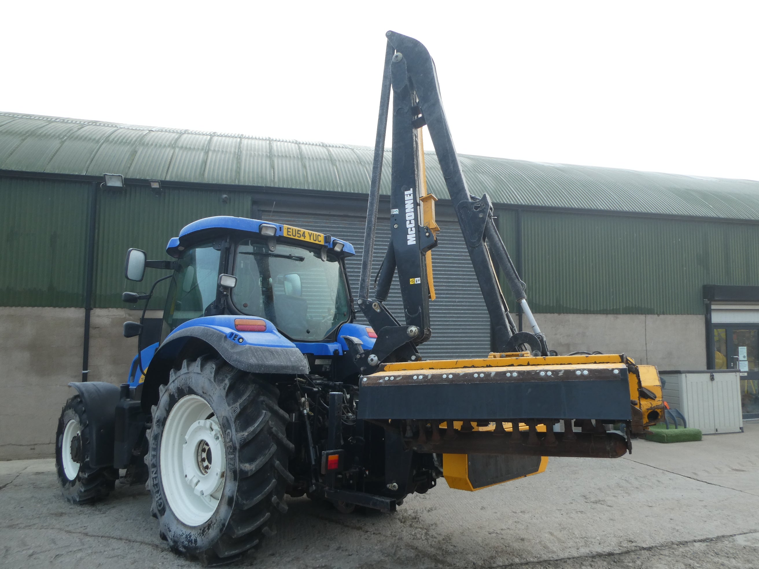 2020 McConnel PA6070 Hedgecutter waiting to be checked over