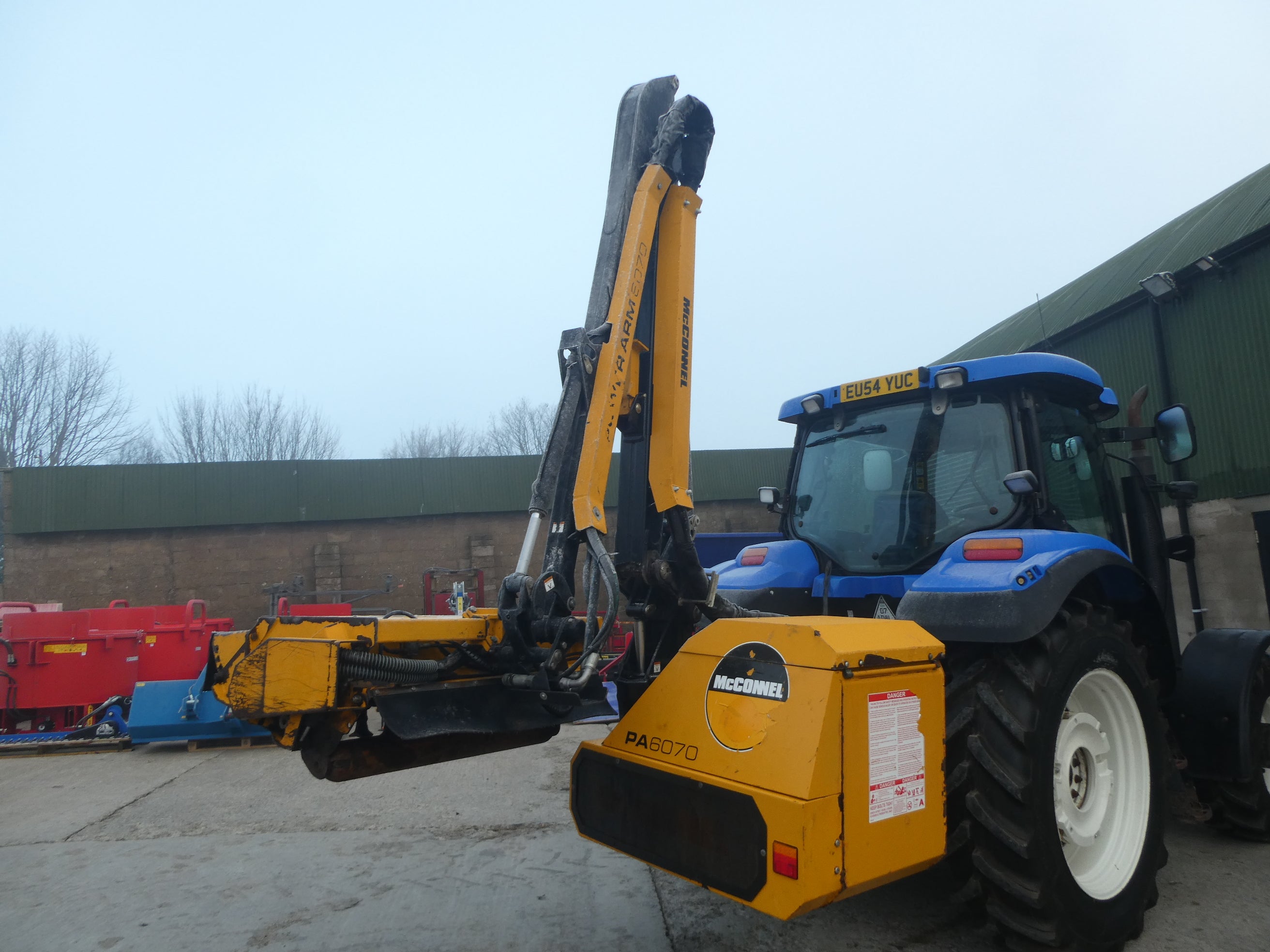 2020 McConnel PA6070 Hedgecutter waiting to be checked over