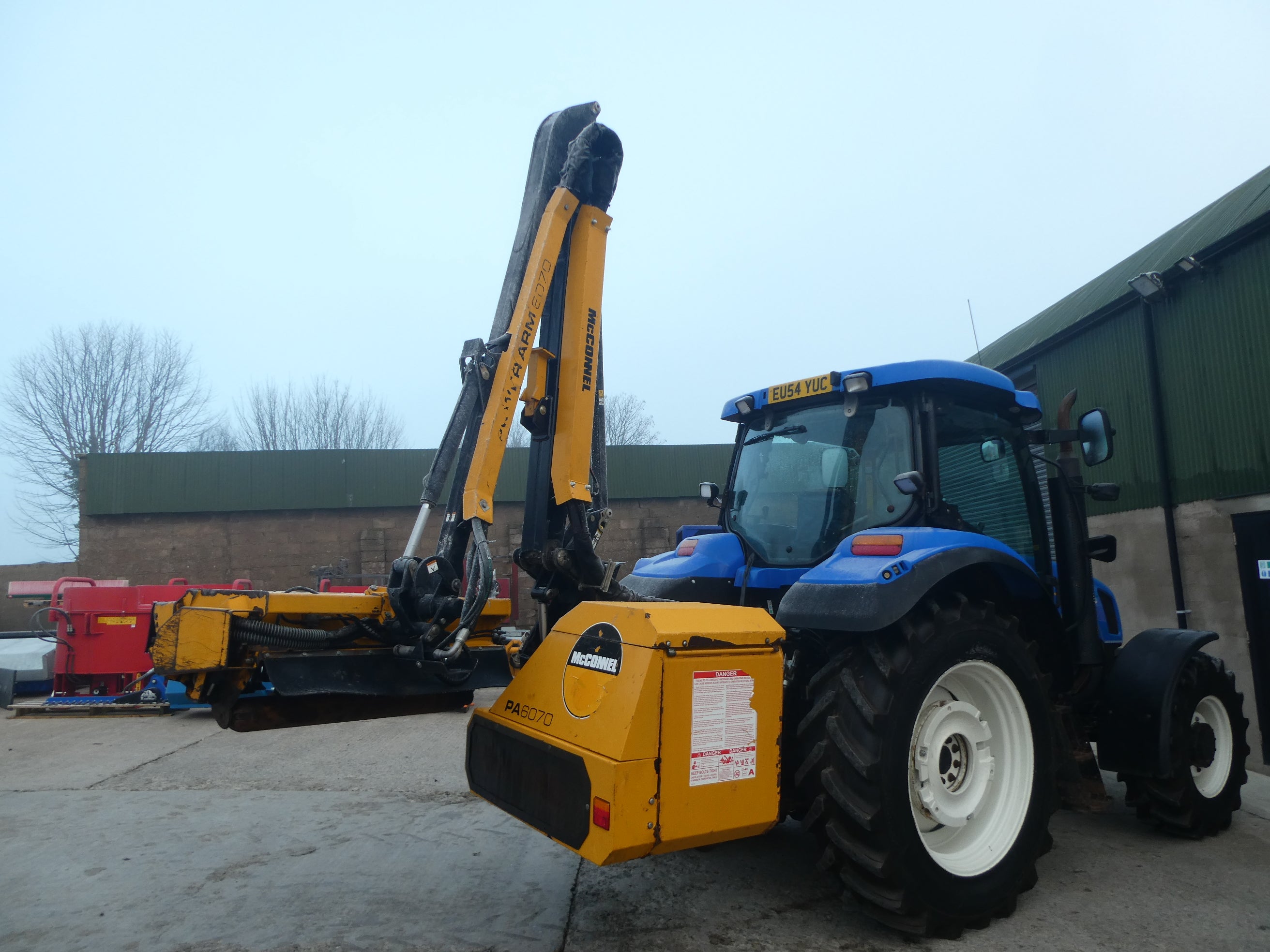 2020 McConnel PA6070 Hedgecutter waiting to be checked over