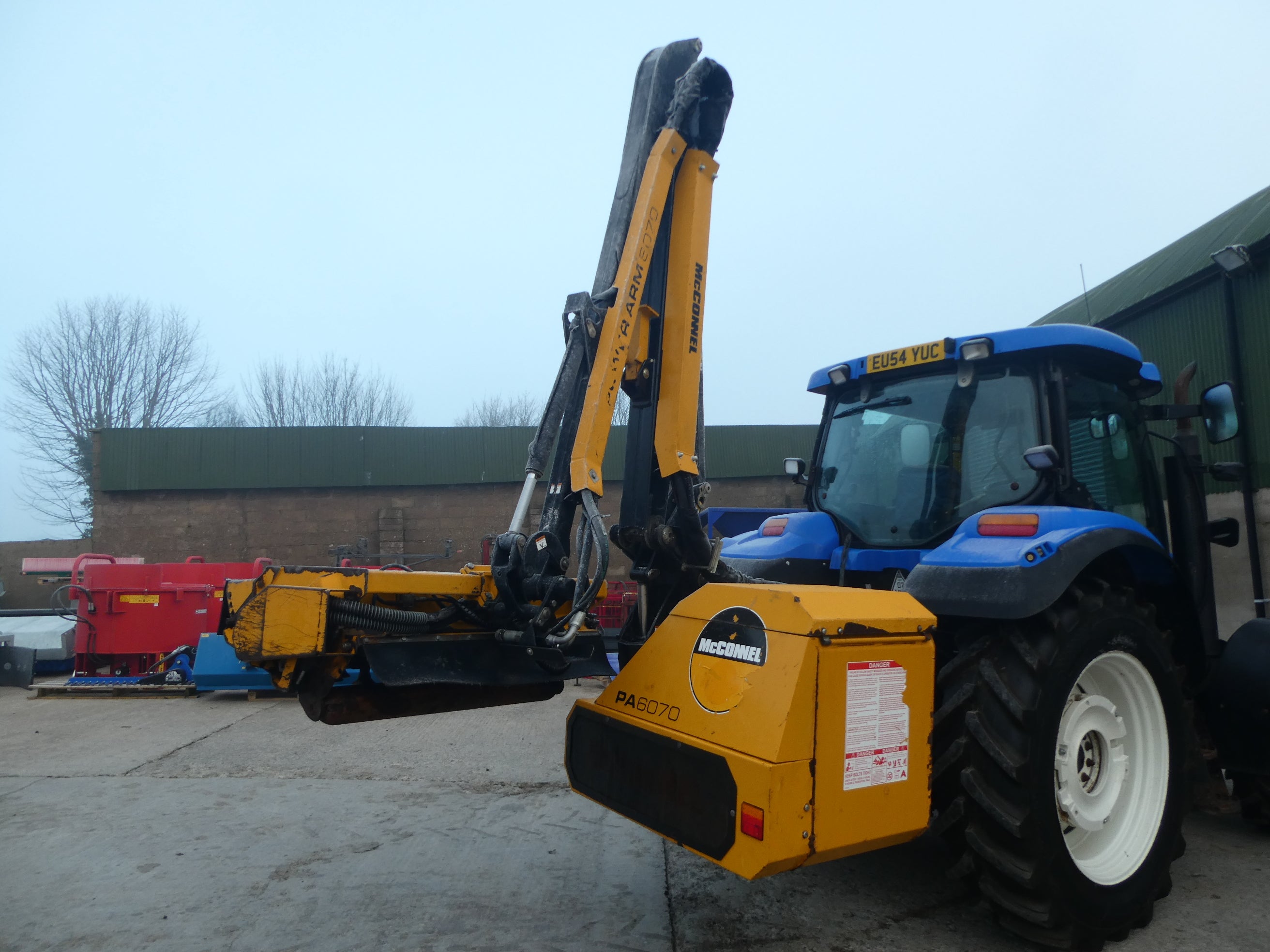 2020 McConnel PA6070 Hedgecutter waiting to be checked over