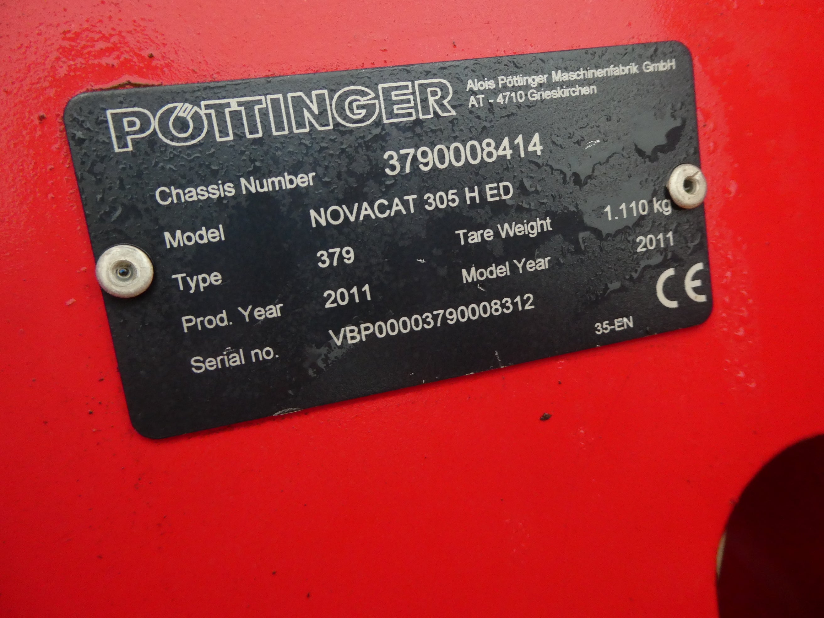 Pottinger 305H Mower Conditioner