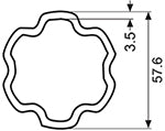 Flat Star Tubing - 5 Series Outer