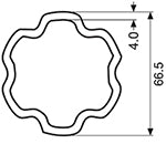 Flat Star Tubing - 8 Series Outer