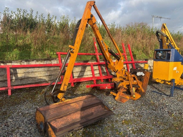 McConnel PA35 Hedgecutter waiting to be checked over