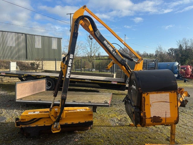 McConnel PA55 Hedgecutter waiting to be checked over